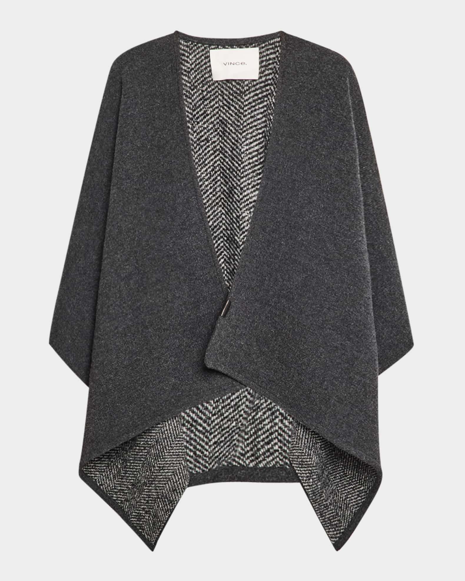 Herringbone Boucle Cape 0
