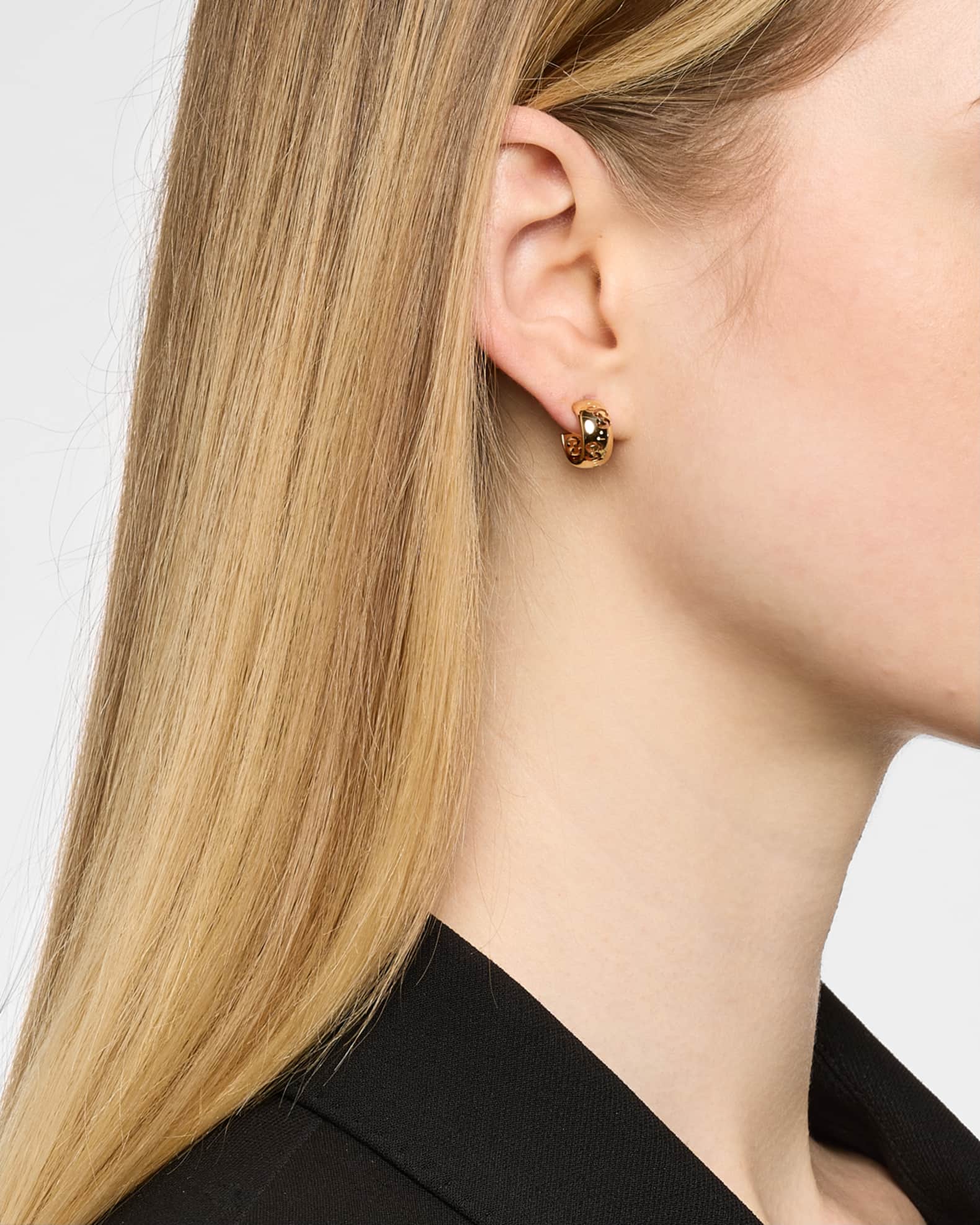 Icon 18K Yellow Gold Hoop Earrings 1