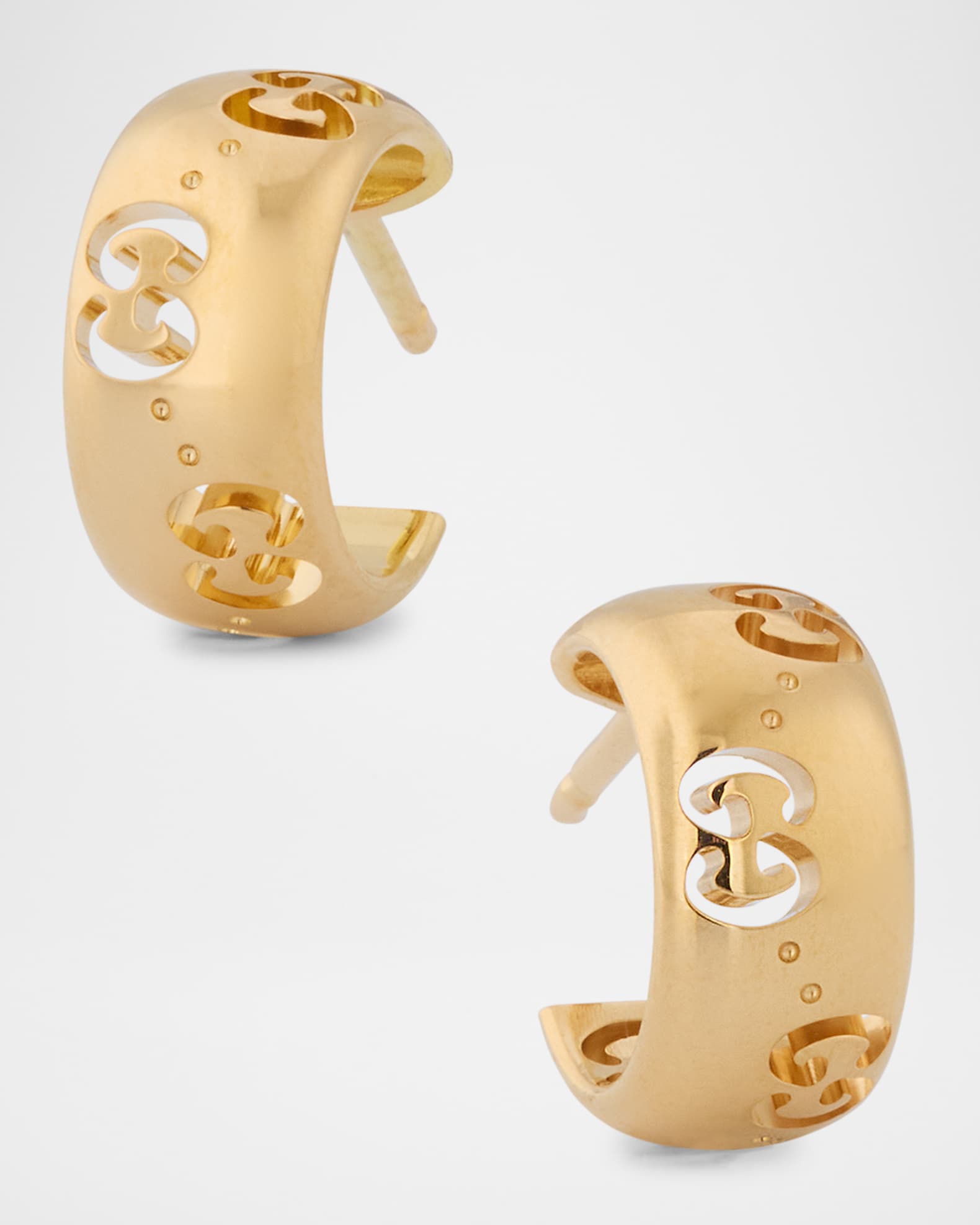 Icon 18K Yellow Gold Hoop Earrings 0