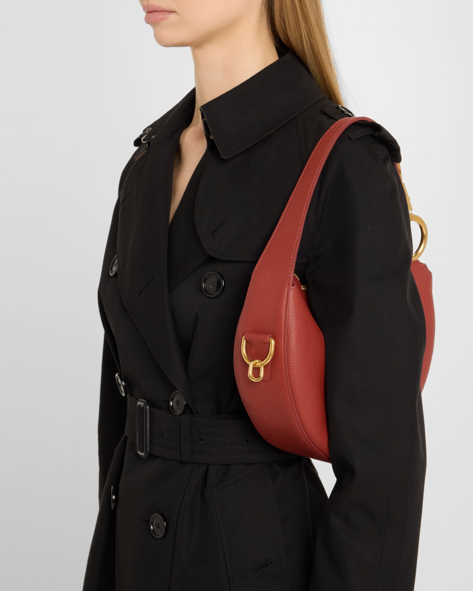 【関税＆送料込み】Burberry \"Knight Arc\" Handbag Burberry Knight Arc Bag | Neiman Marcus