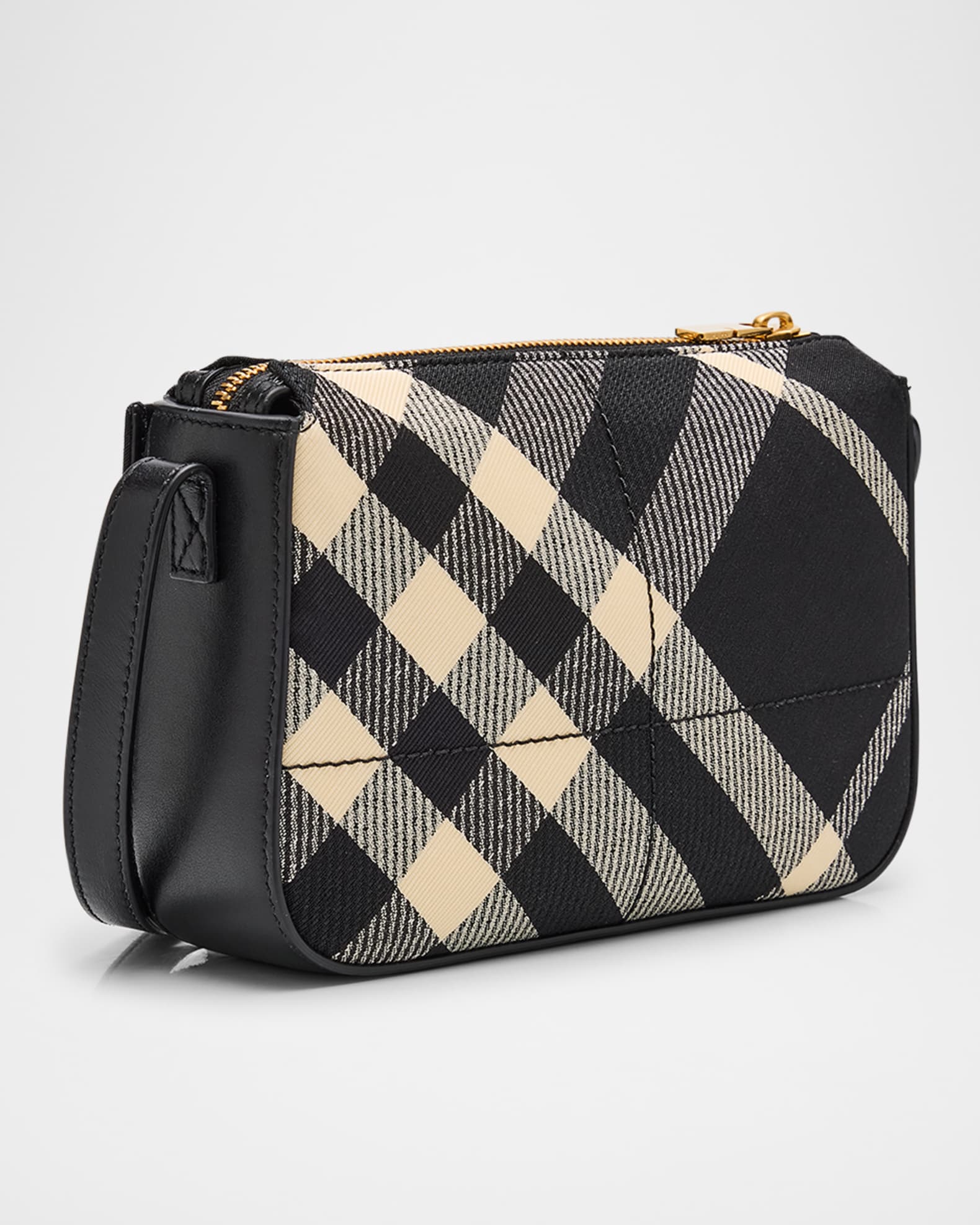 Burberry Snip Small Check Crossbody Bag Neiman Marcus