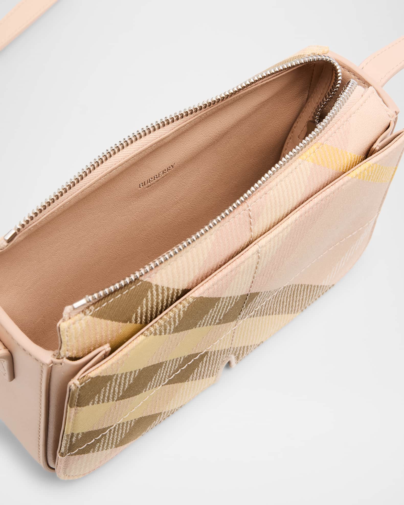 Burberry Snip Check Crossbody Bag | Neiman Marcus