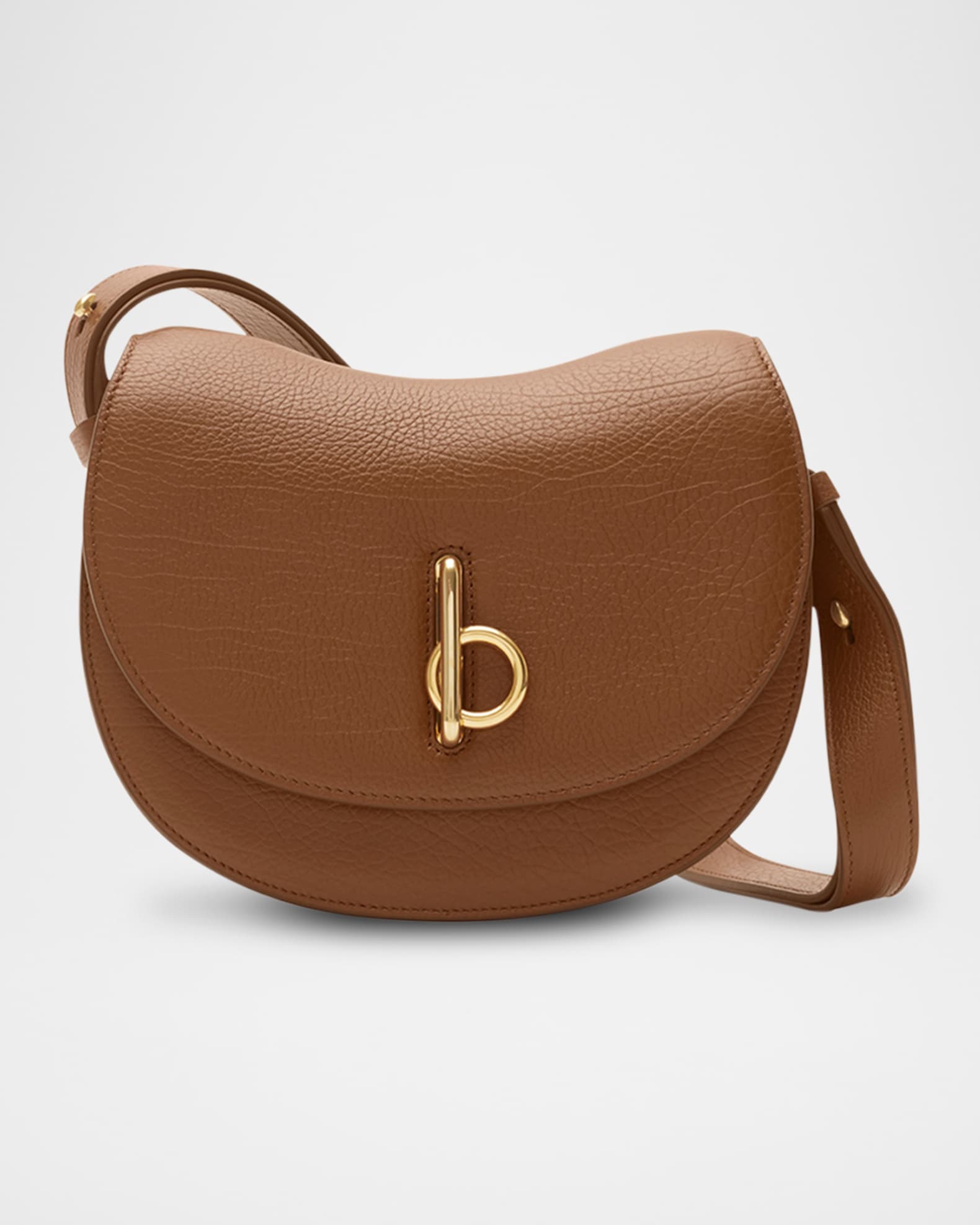Burberry Rocking Horse Small Leather Saddle Crossbody Bag Neiman Marcus