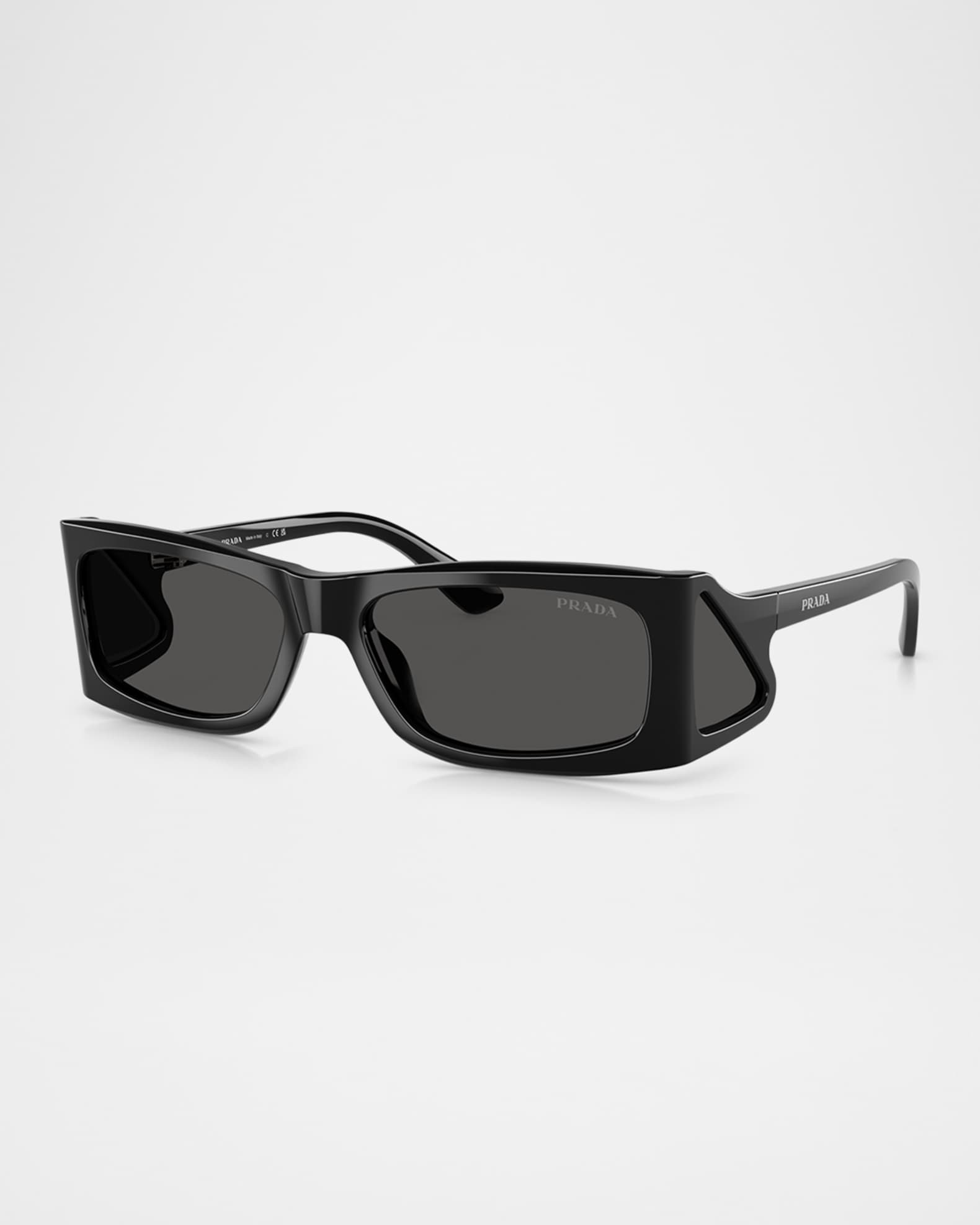 Prada B03S Rectangular Acetate Sunglasses | Neiman Marcus