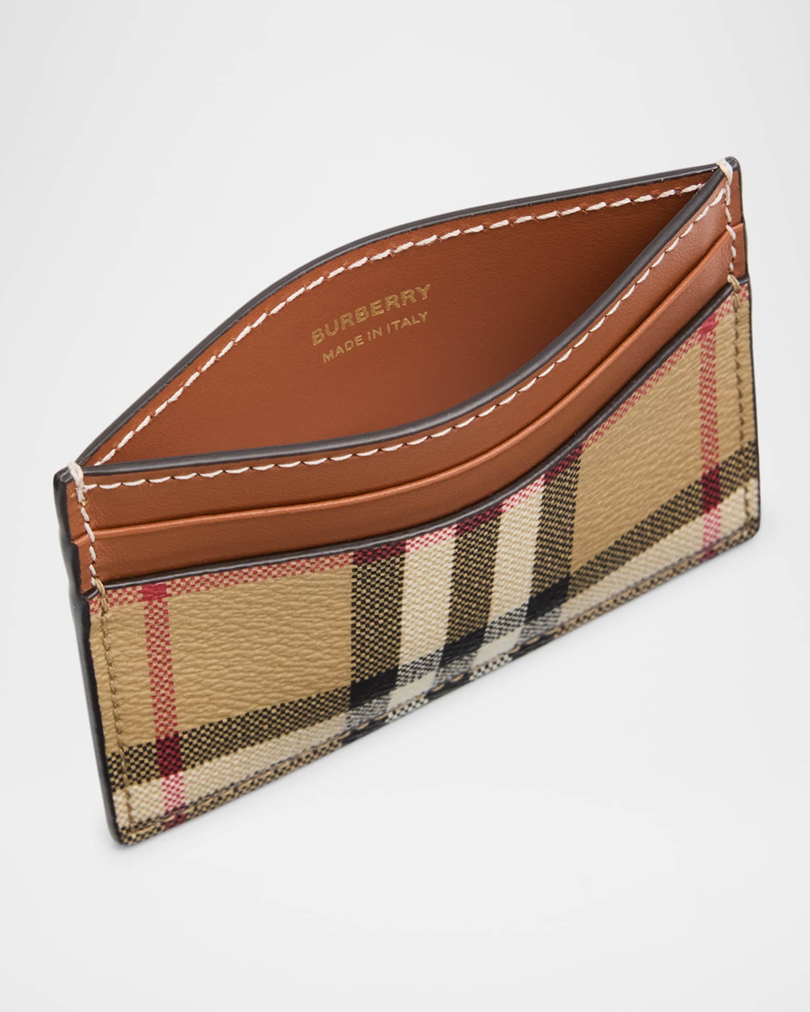 Burberry sandon leather card case clearance