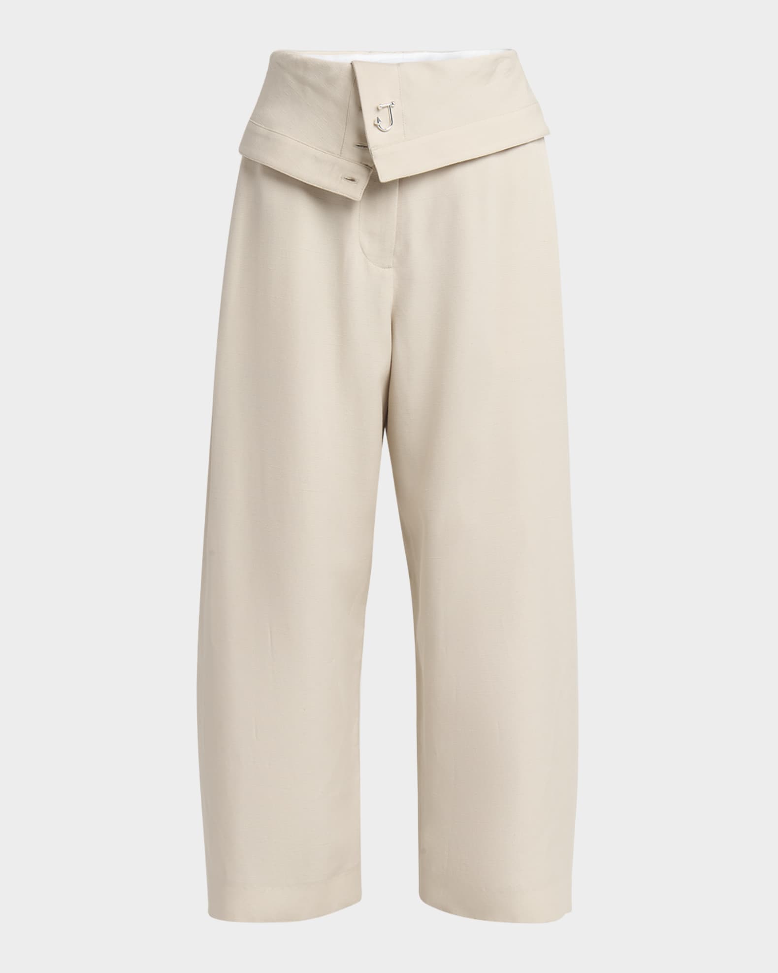 Foldover Cropped Trousers 0