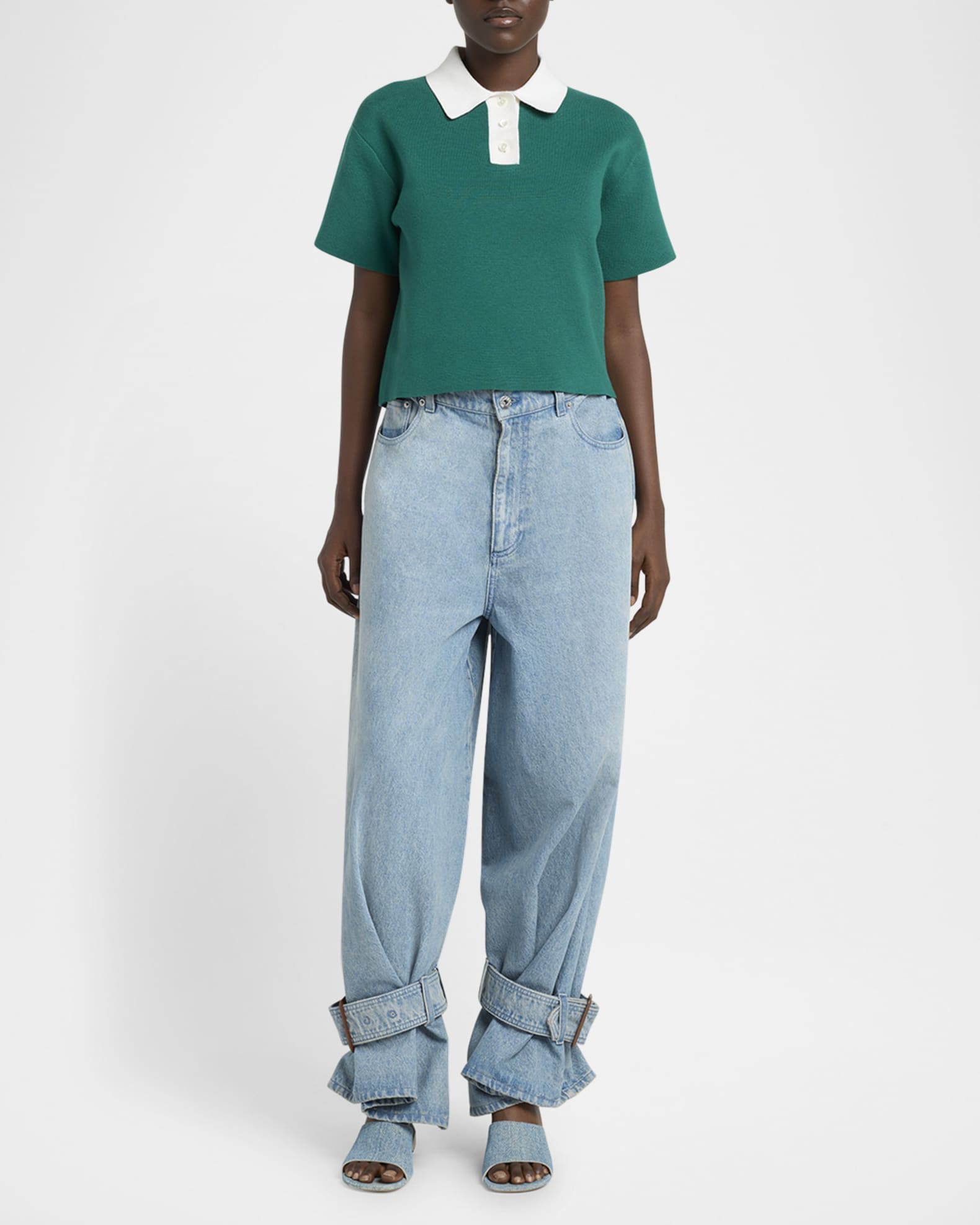 JW Anderson Zip Detail Sleeveless Top - Off White