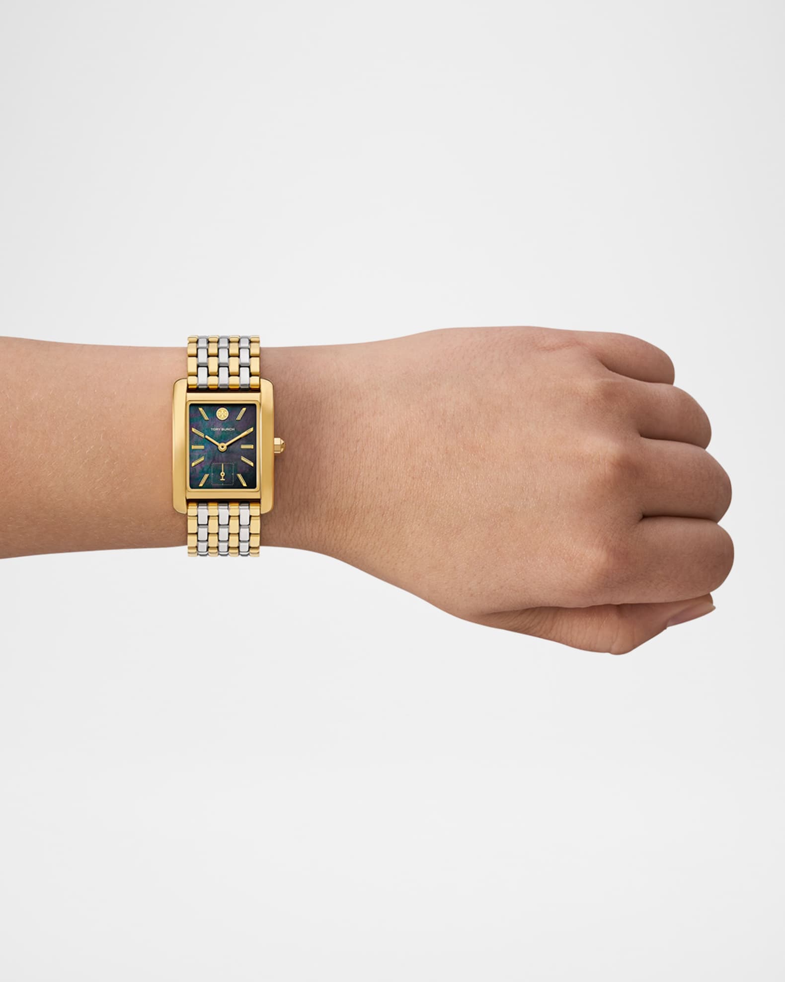 Tory Burch The Eleanor Two Tone Stainless Steel Watch Neiman Marcus