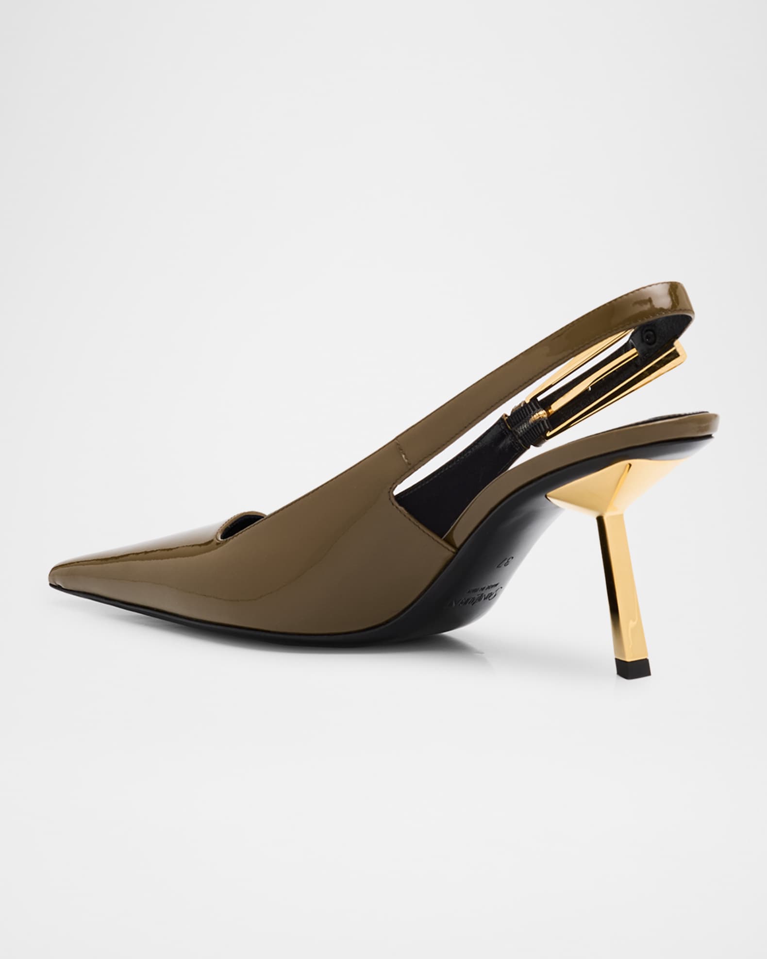 Lee Glossy Slingback Pumps 1