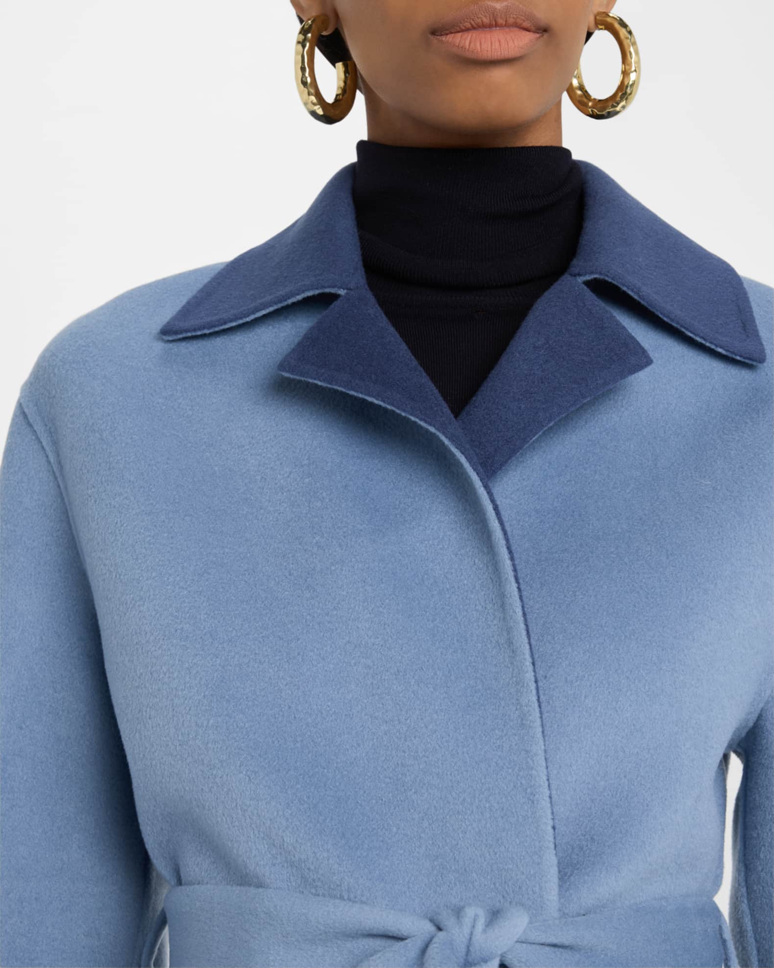 Ylève - Wool Double Cloth Sheep Co Navy - Rendez-Vous Store