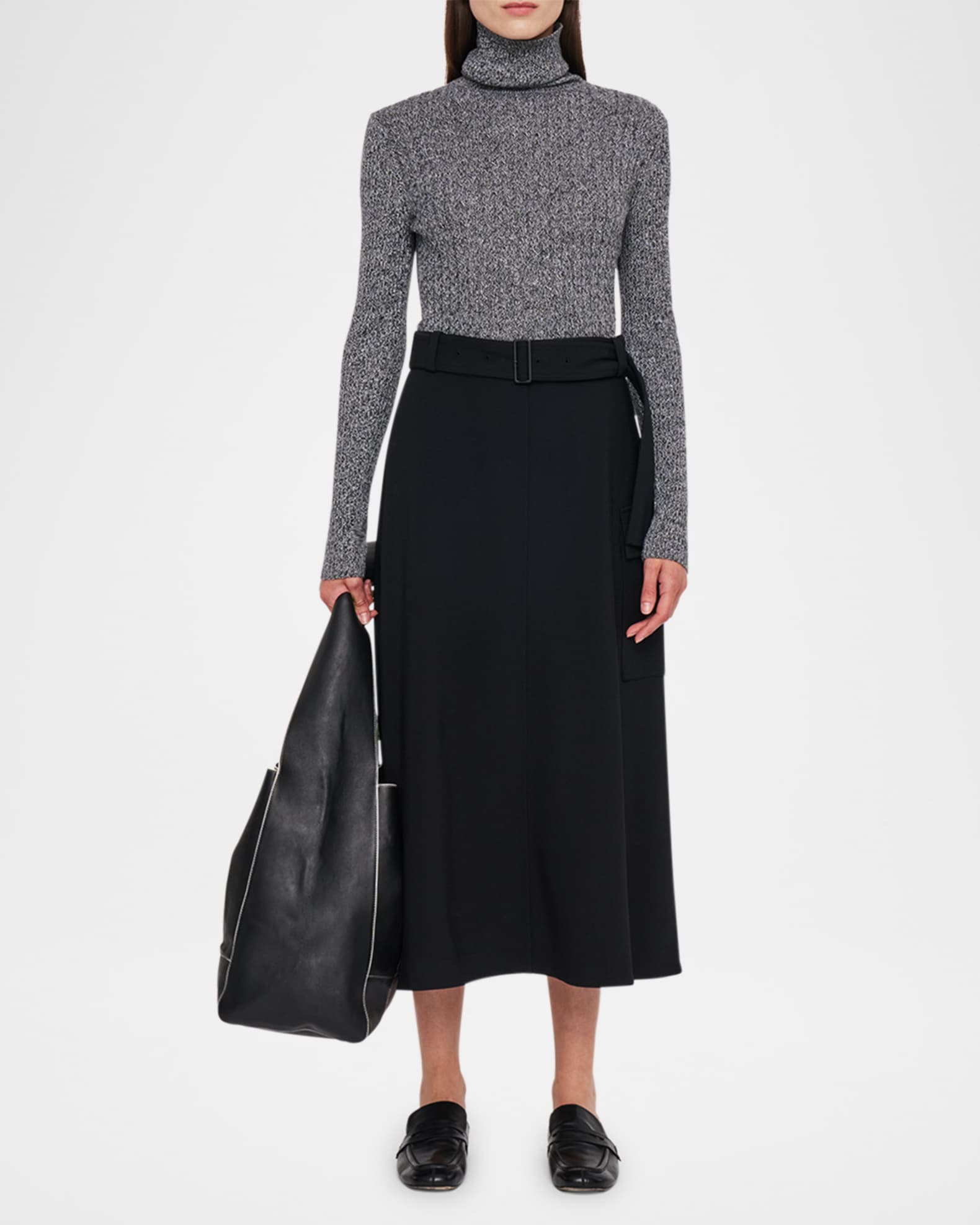 スカート Joseph Pernette Midi Skirt With Concealed Fastening Joseph Pernette Belted A-Line Midi Skirt | Neiman Marcus