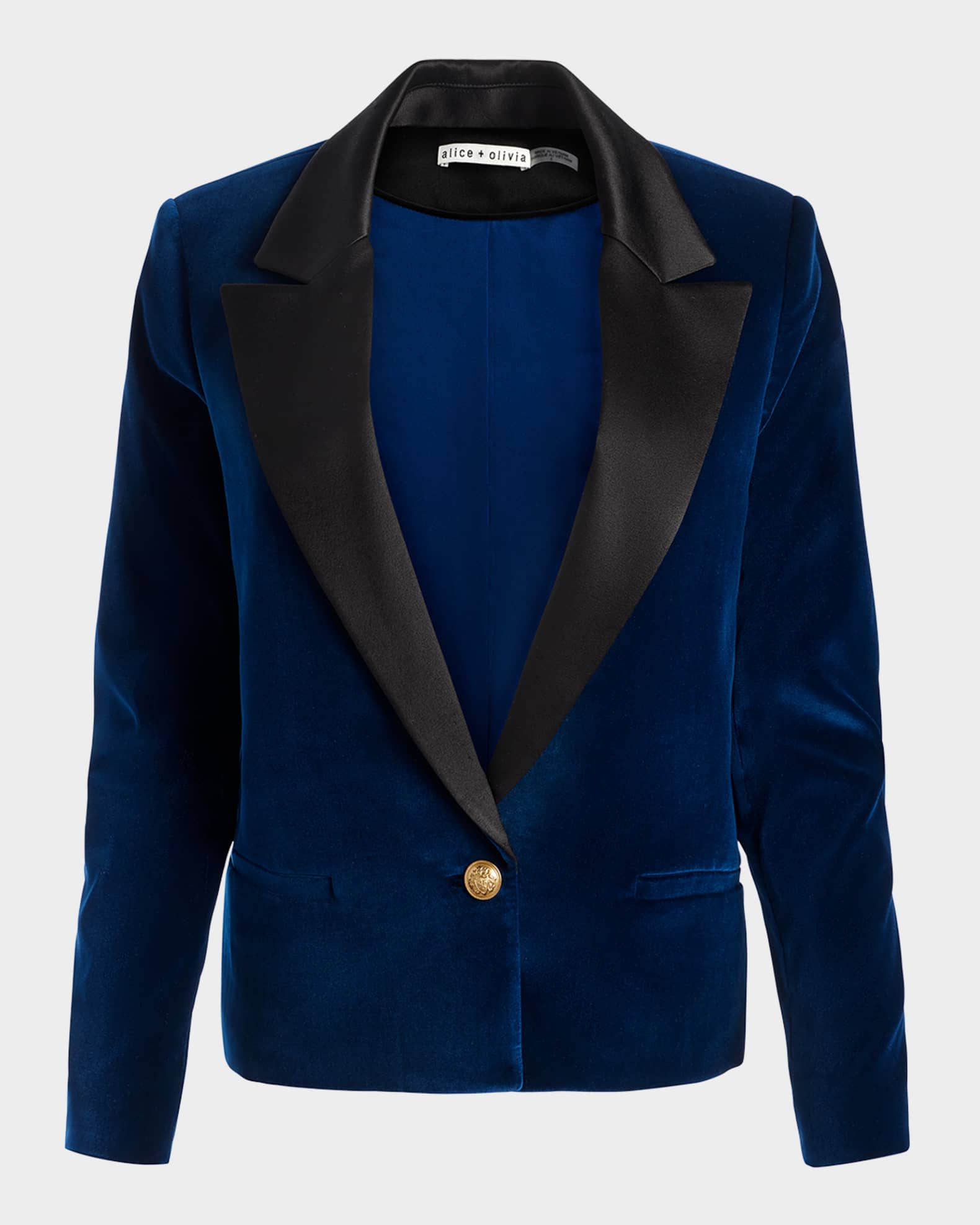 Devyn Boxy Velvet Blazer