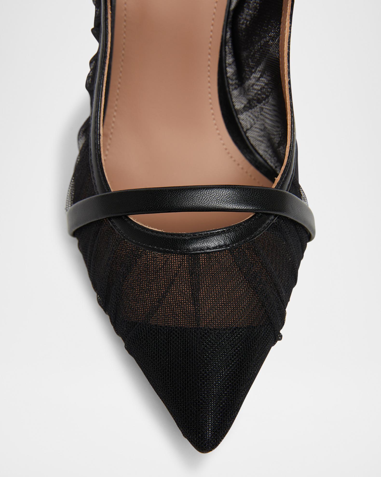Malone Souliers Maureen Tulle Dual-Band Mule Pumps | Neiman Marcus