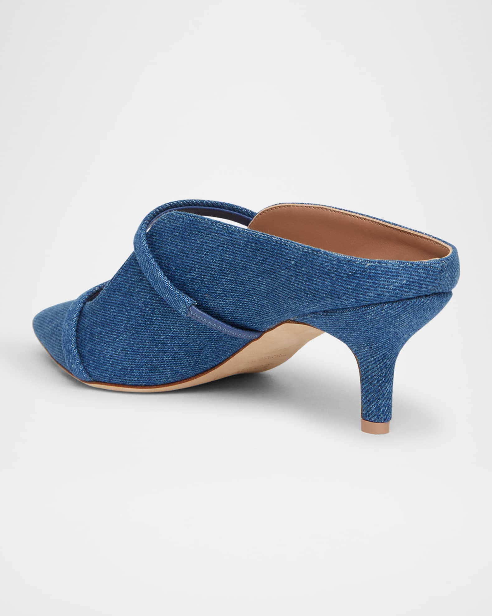 Maureen Denim Dual-Band Mule Pumps 1