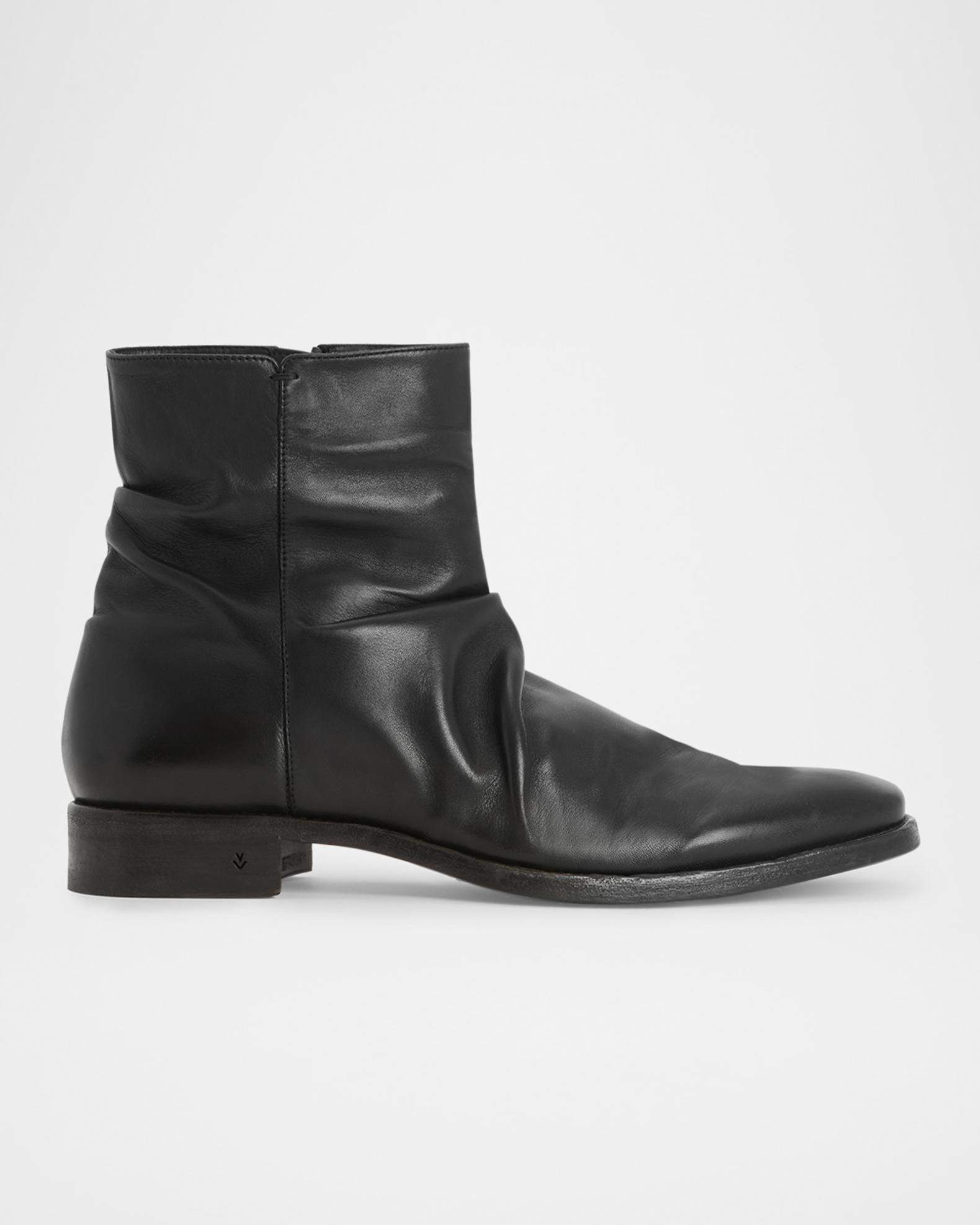 John Varvatos Men's Morrison Sharpei Leather Zip Ankle Boots