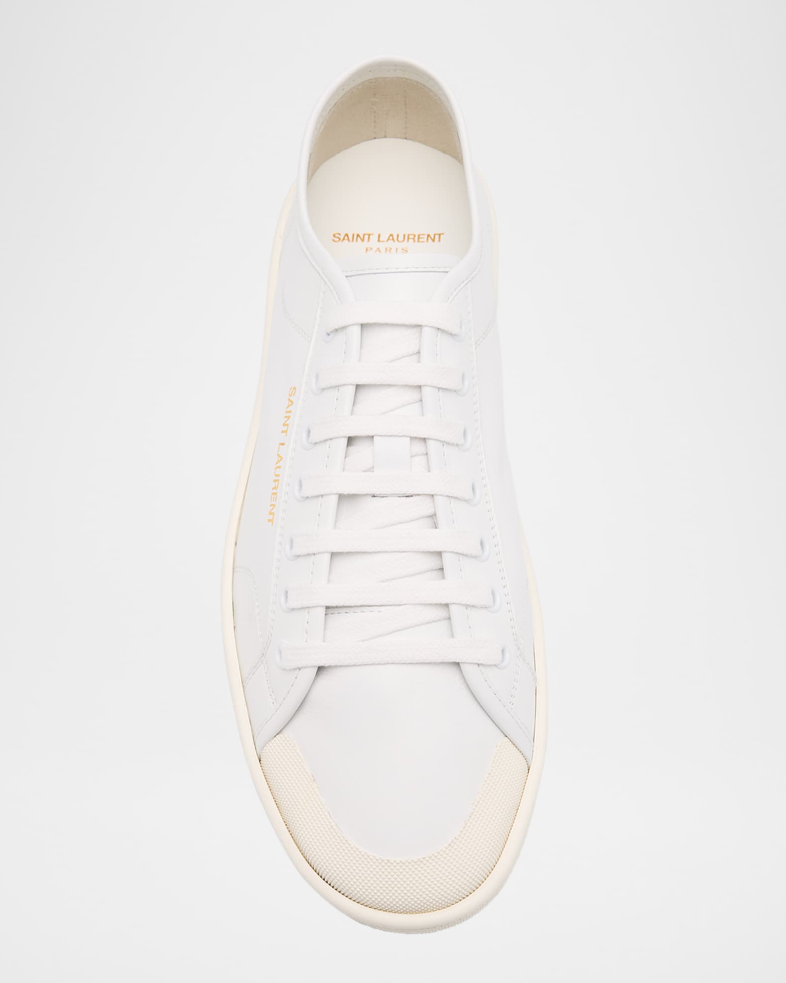 Saint Laurent Men's Gym Leather Low-Top Sneakers | Neiman Marcus
