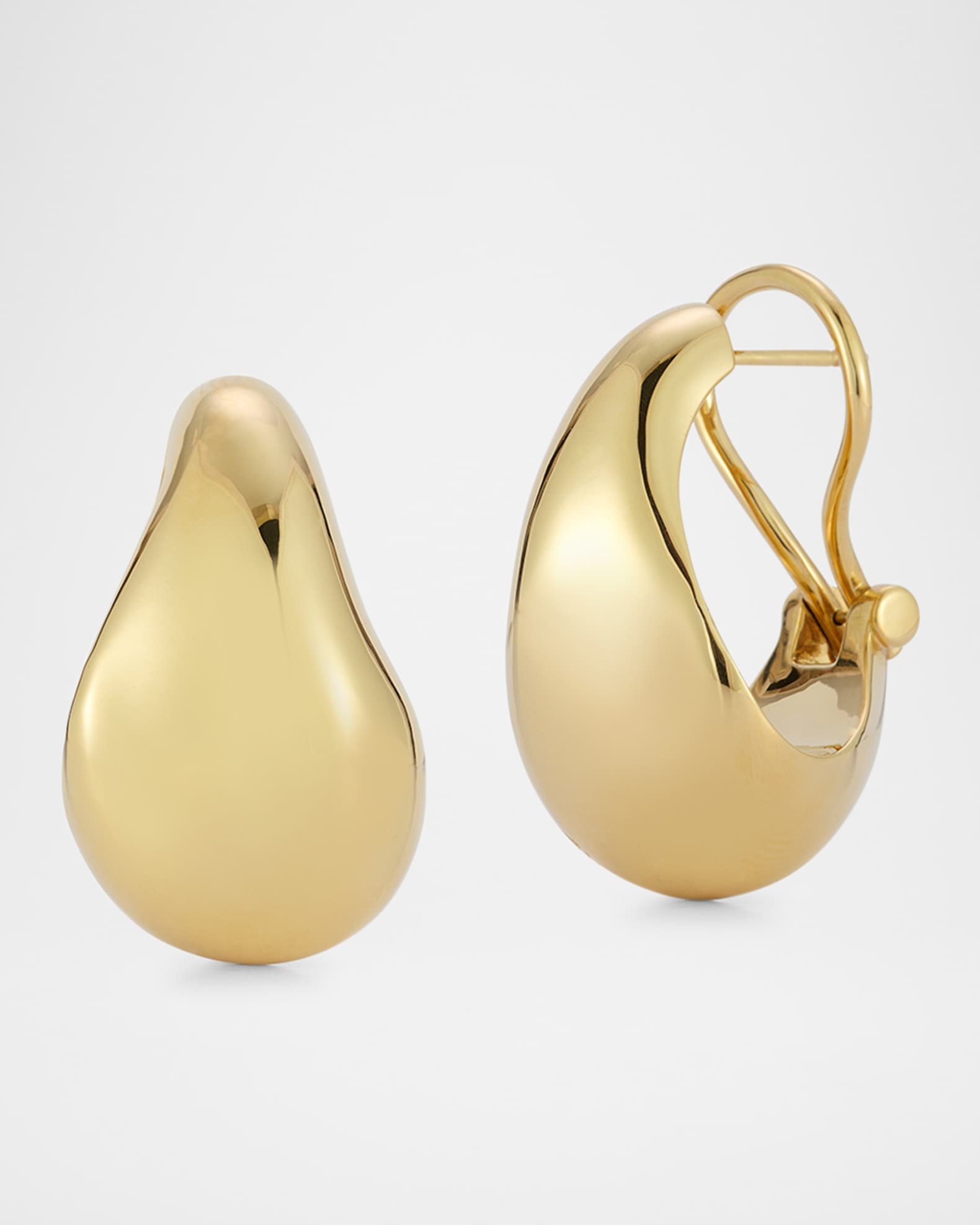 Julian 18K Yellow Gold Wide Wave Hoop Earrings 0