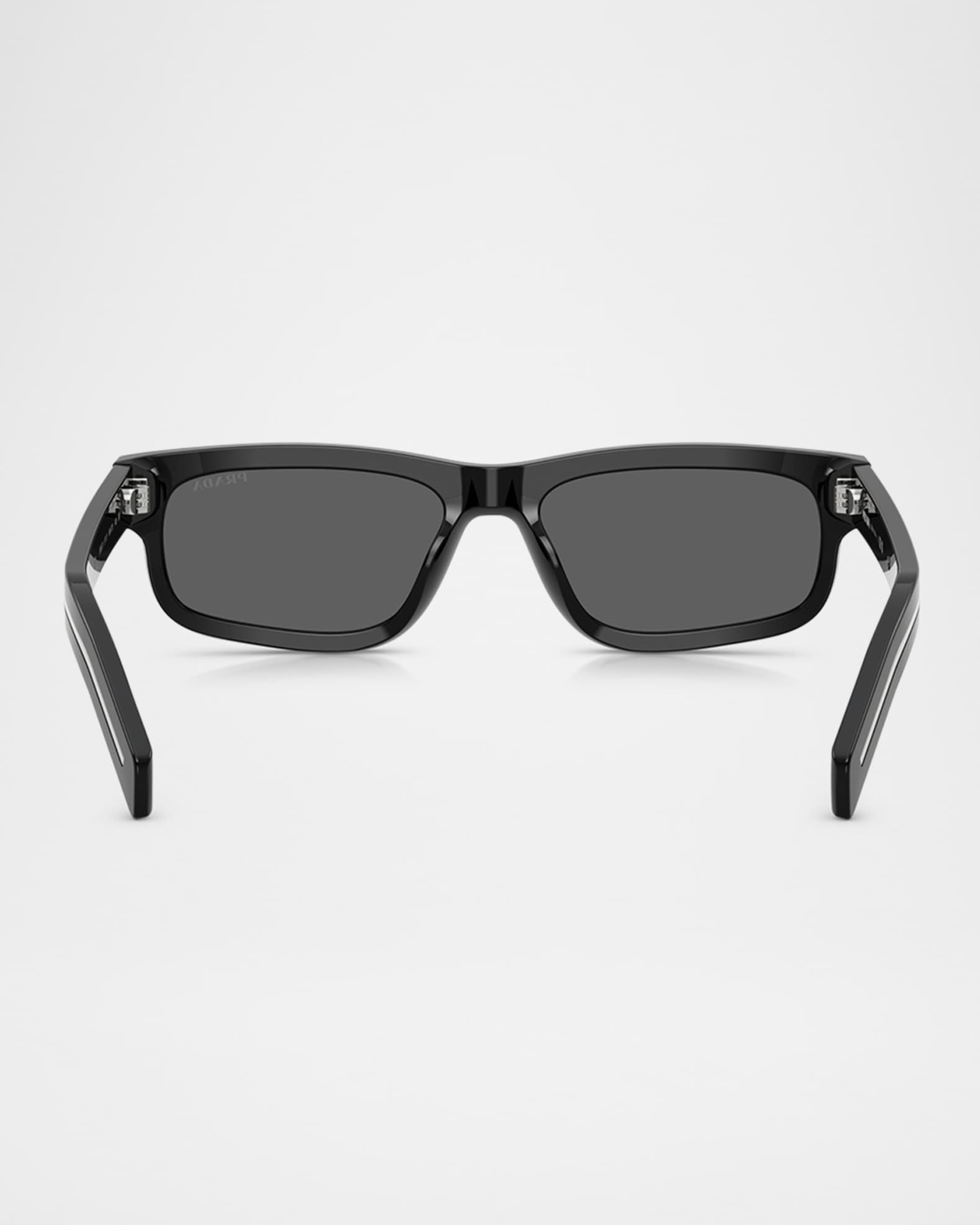 Prada Men's Rectangular Sunglasses | Neiman Marcus