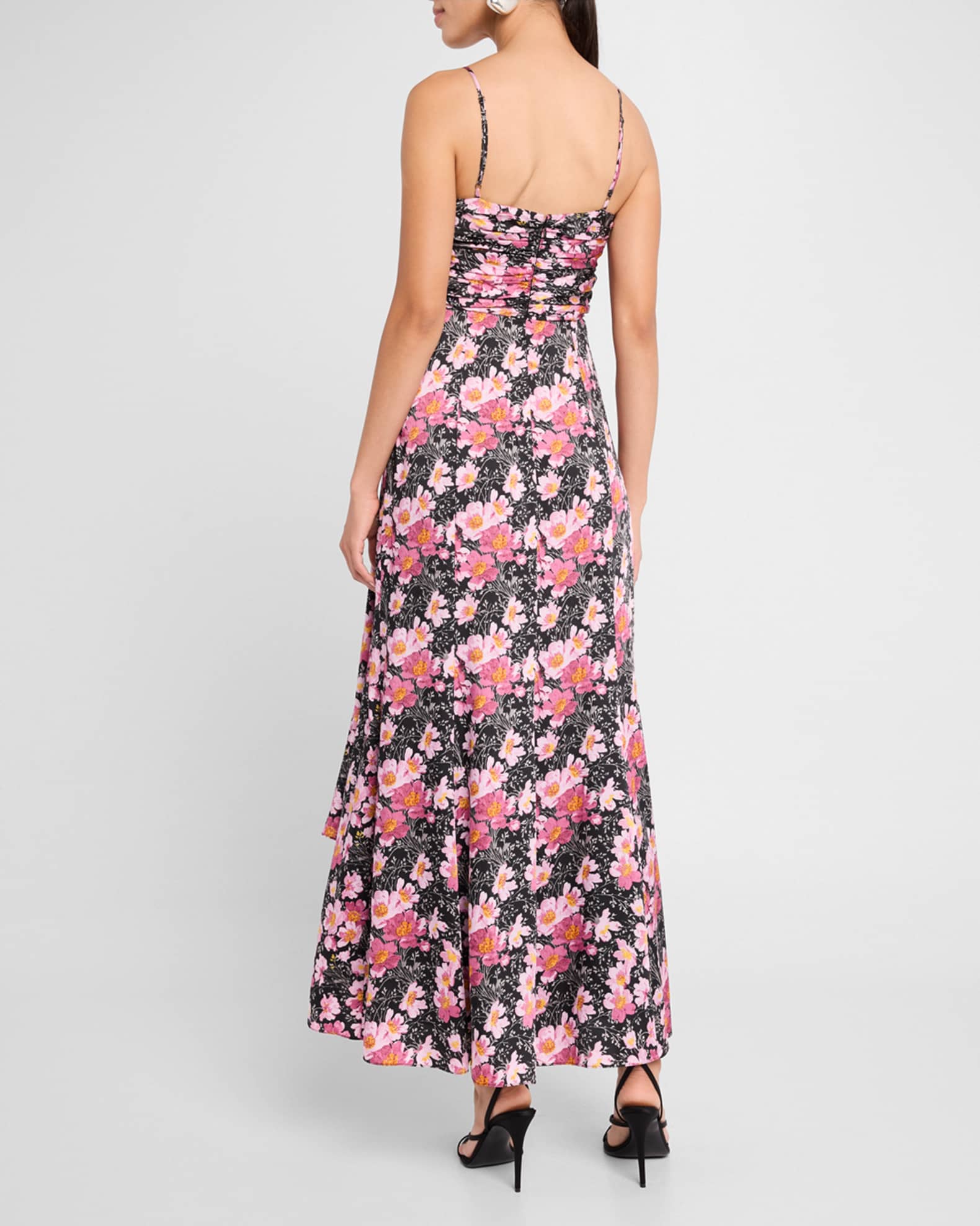 Cinq a Sept Kasia Cosmo Flower Maxi Dress | Neiman Marcus