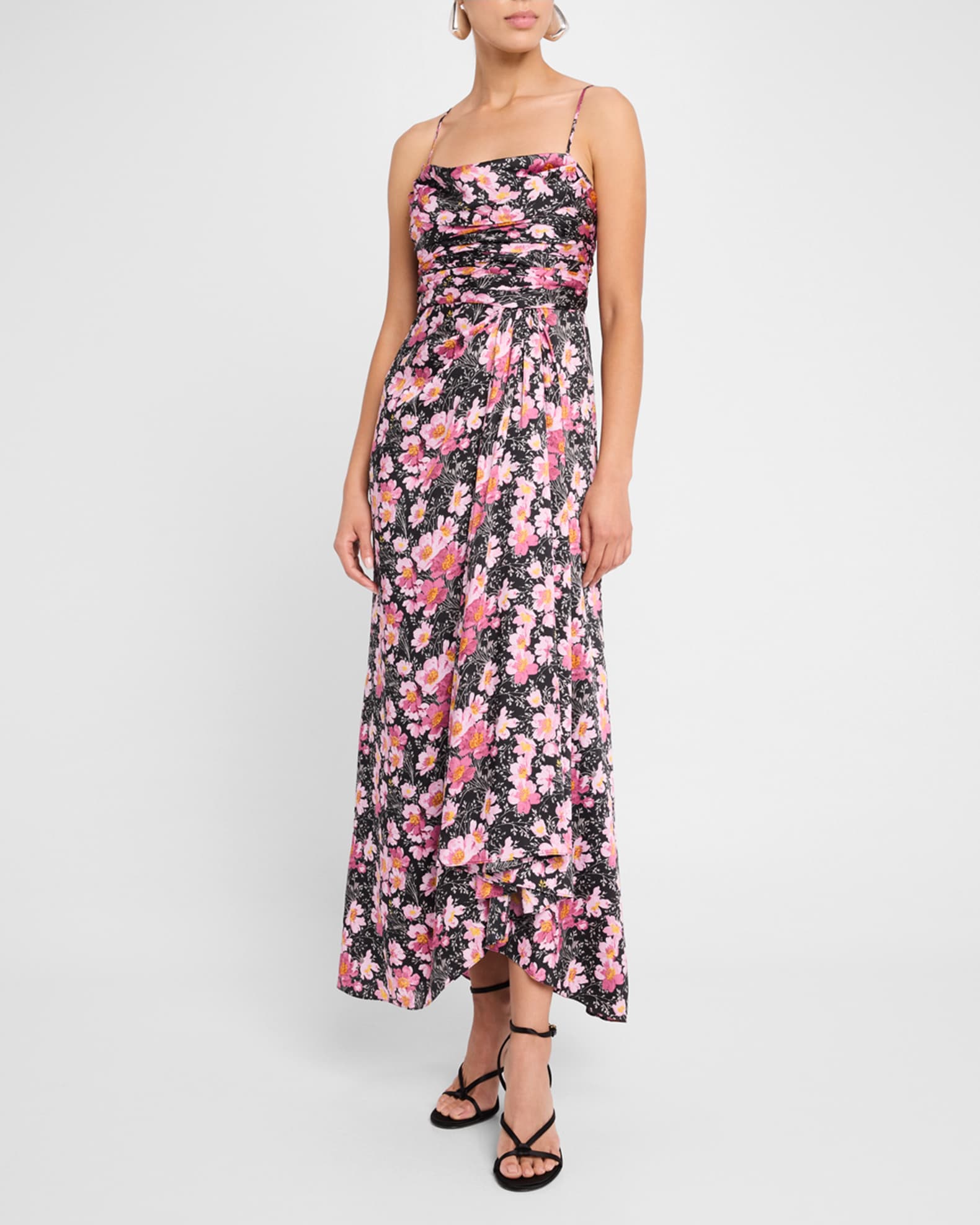 Kasia Cosmos Strapless Smocked Maxi Dress- Sand