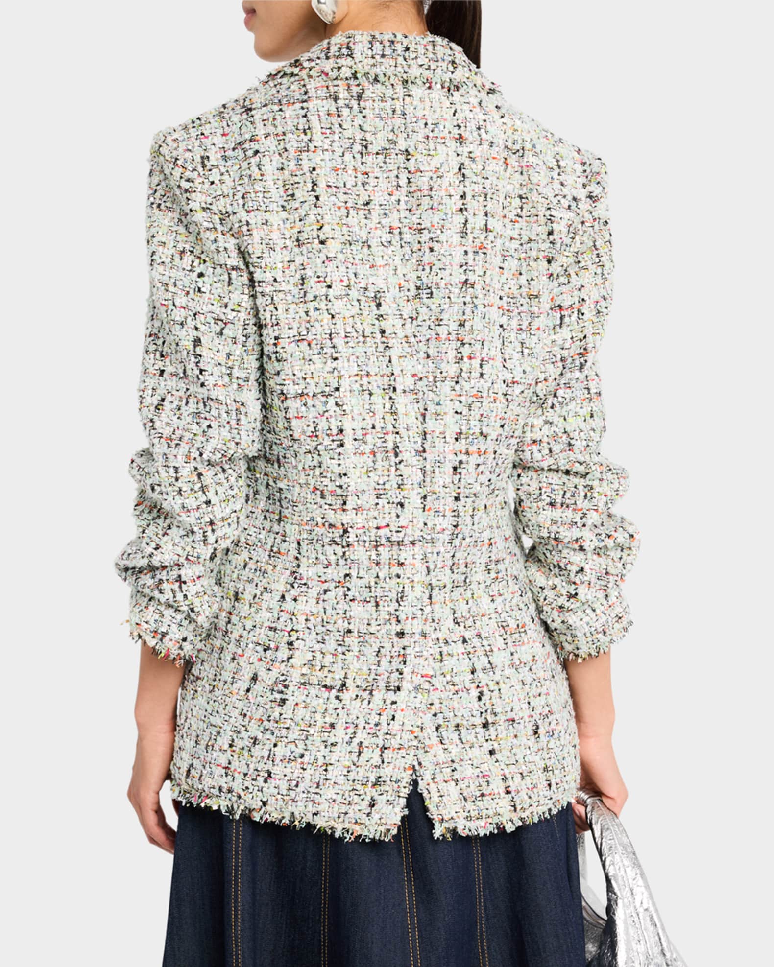 Boucle Bicolor Knit Jacket