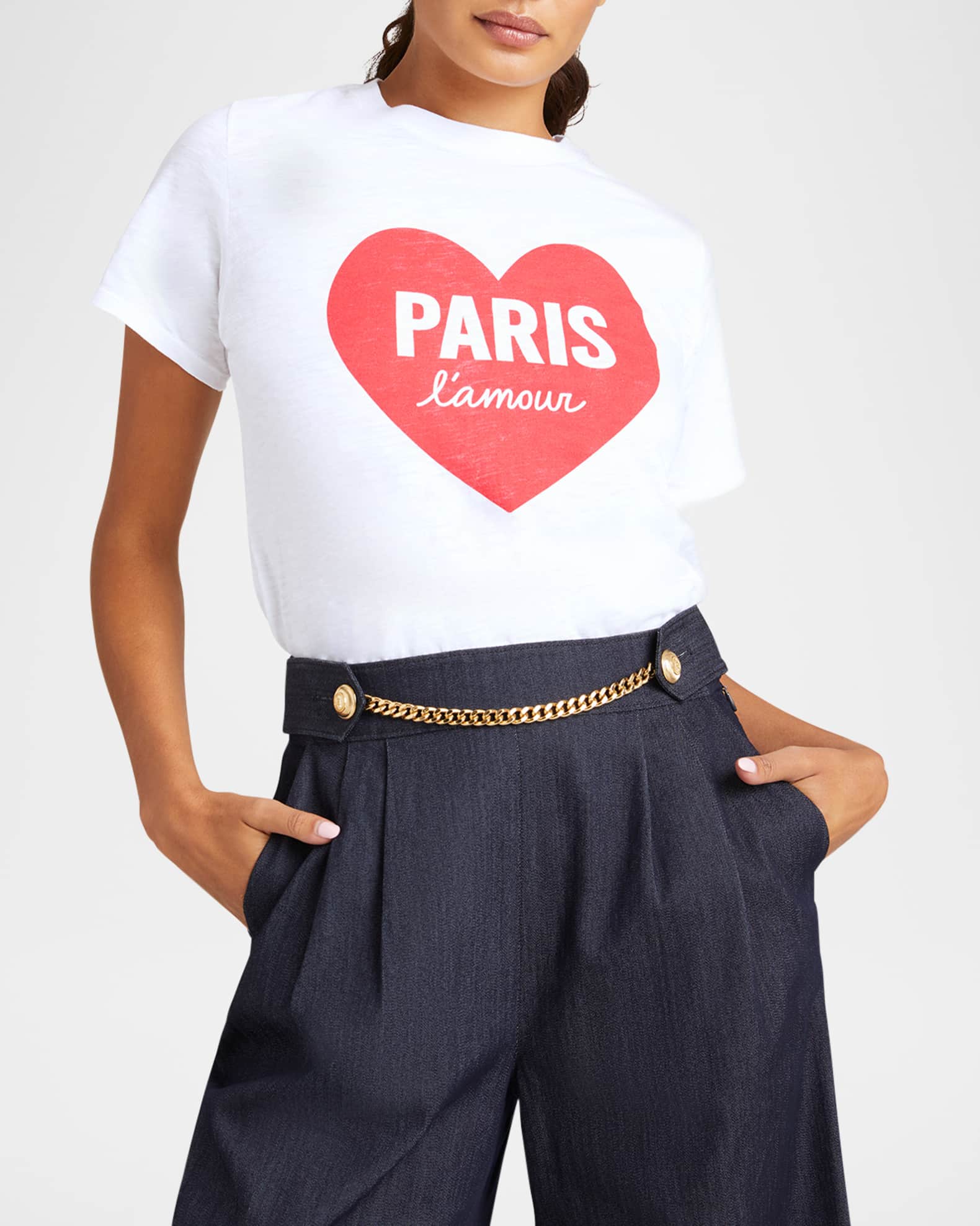 Crewneck Paris L'Amour Heart Tee 1