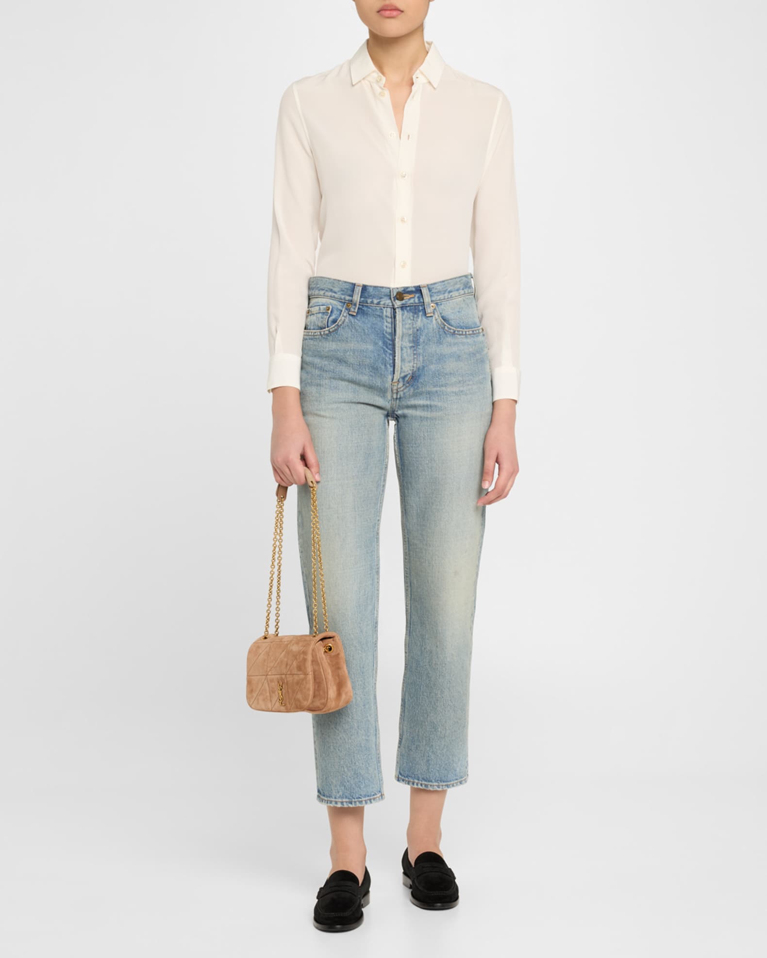 Saint Laurent Jamie 4.3 Mini YSL Chain Shoulder Bag in