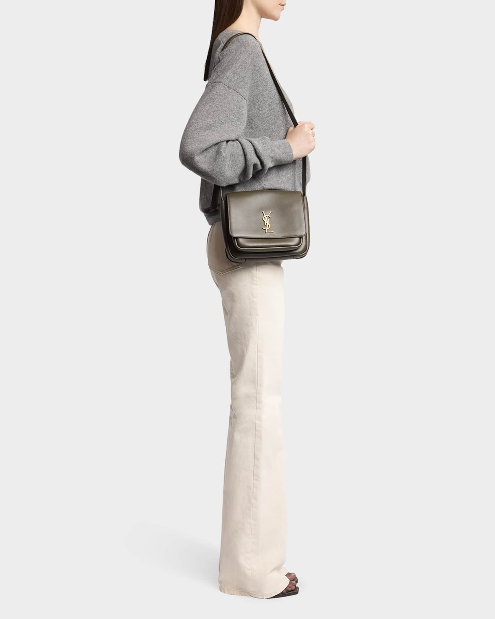 Saint Laurent正規品/送料関税込み Niki Nylon Crossbody Bag Saint Laurent Men's Niki YSL Messenger Bag in Nylon | Neiman