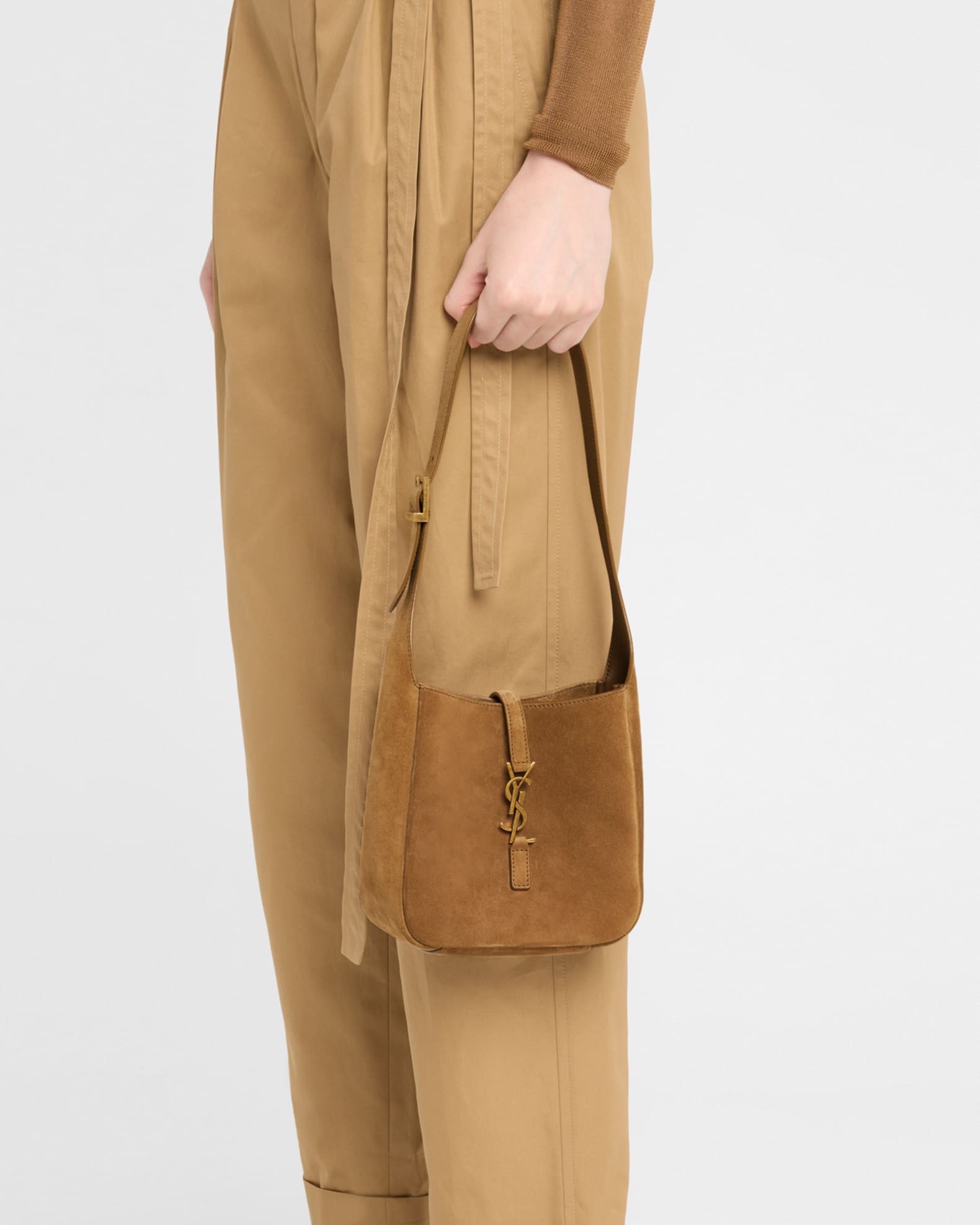 Le 5 A 7 Baby YSL Hobo Bag in Suede 1