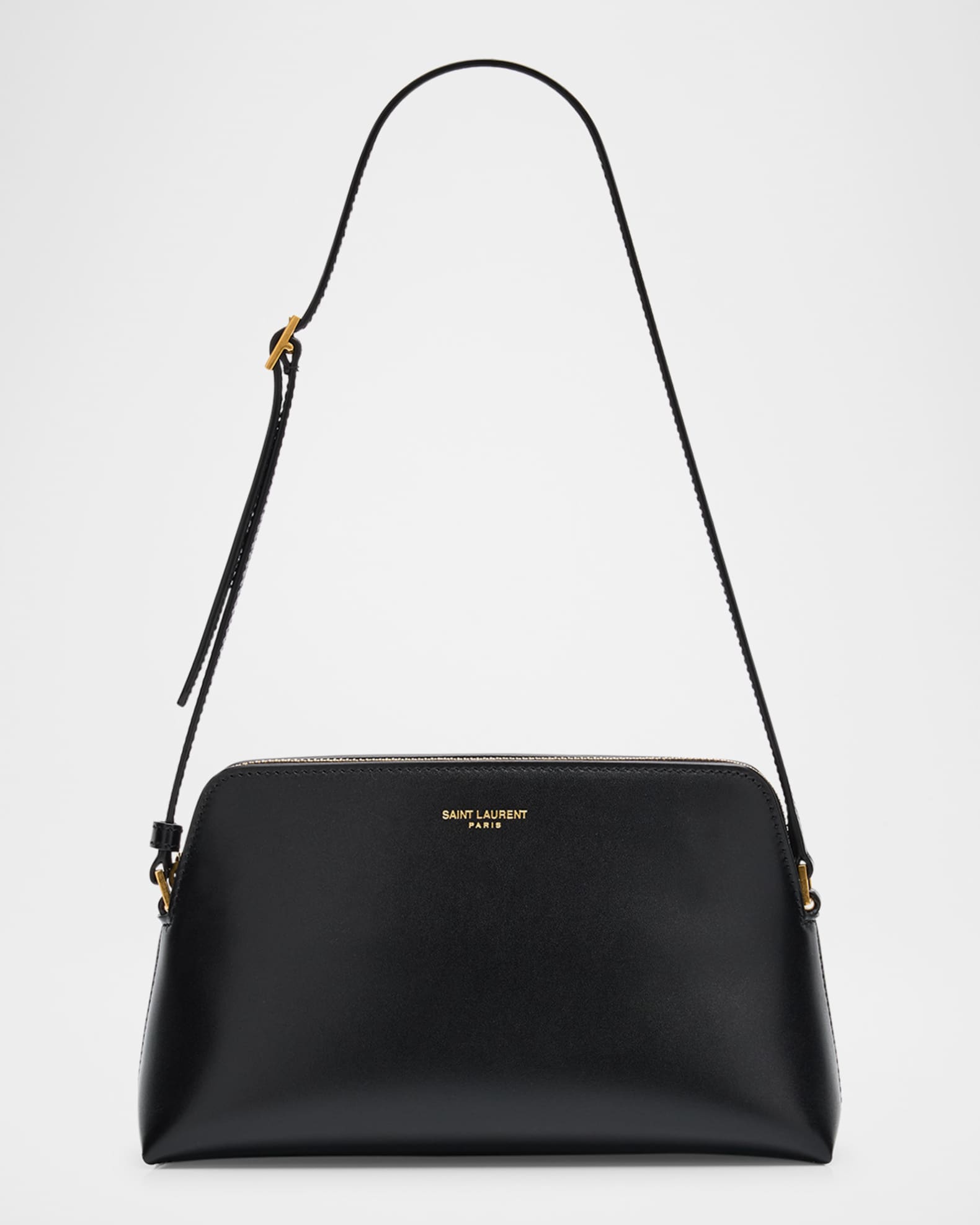 Mini Pouch on Strap Shoulder Bag in Leather 0