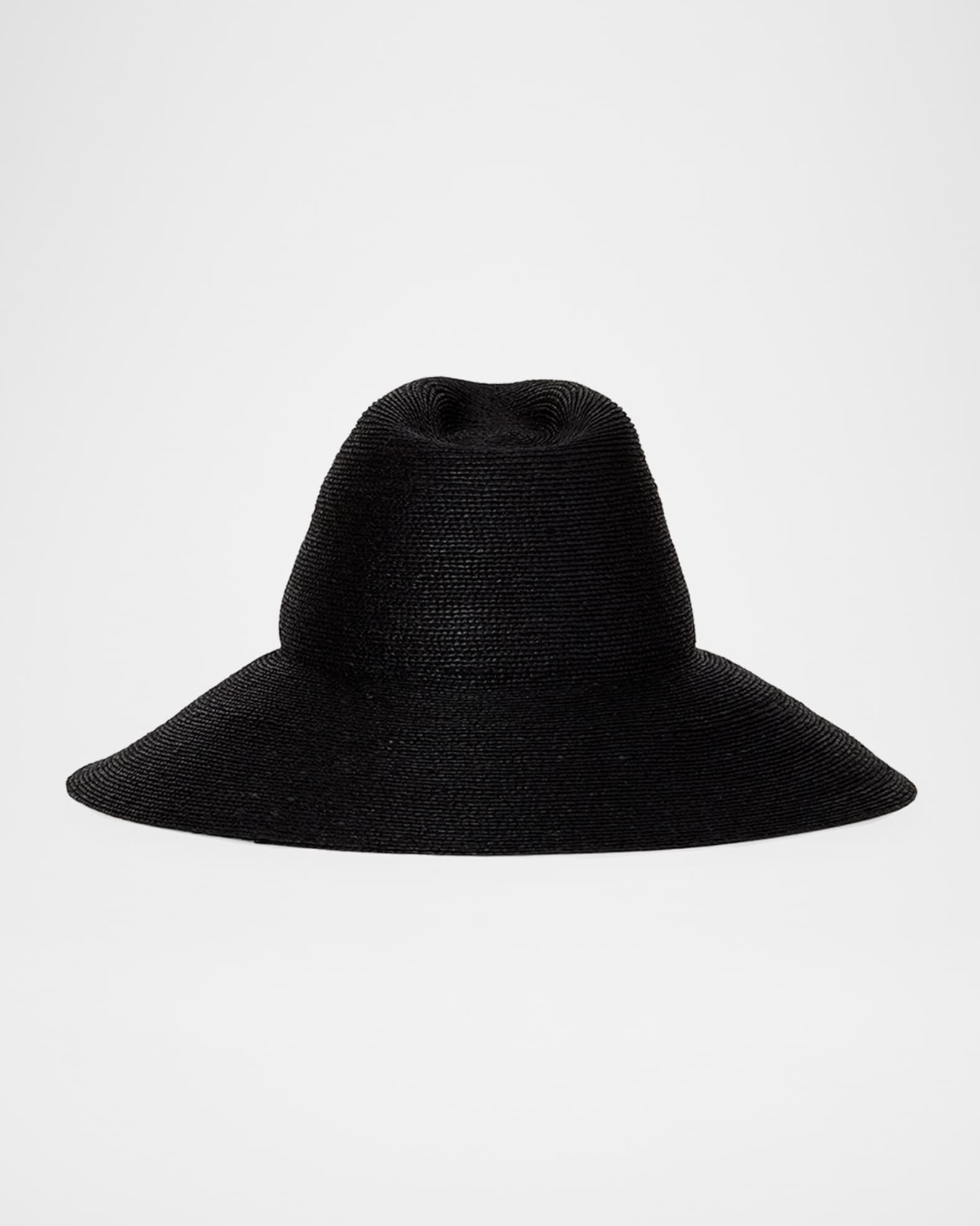 Colette Wide-Brim Raffia Hat  1
