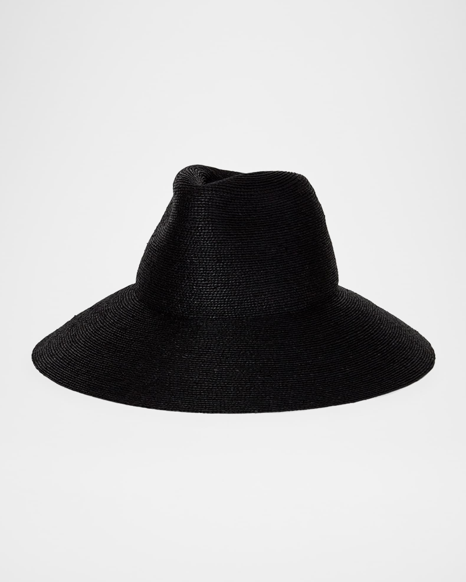 Colette Wide-Brim Raffia Hat  0