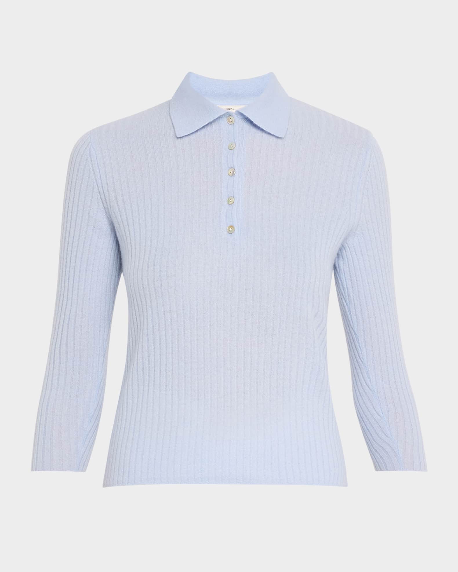 Mulberry Silk-Blend Polo Top 0