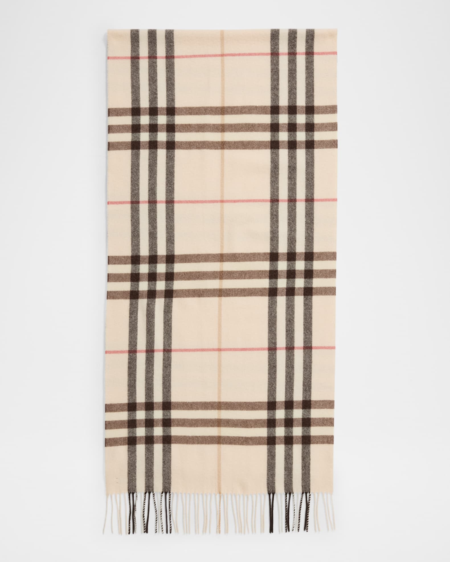 Burberry Check Print Cashmere Scarf Neiman Marcus