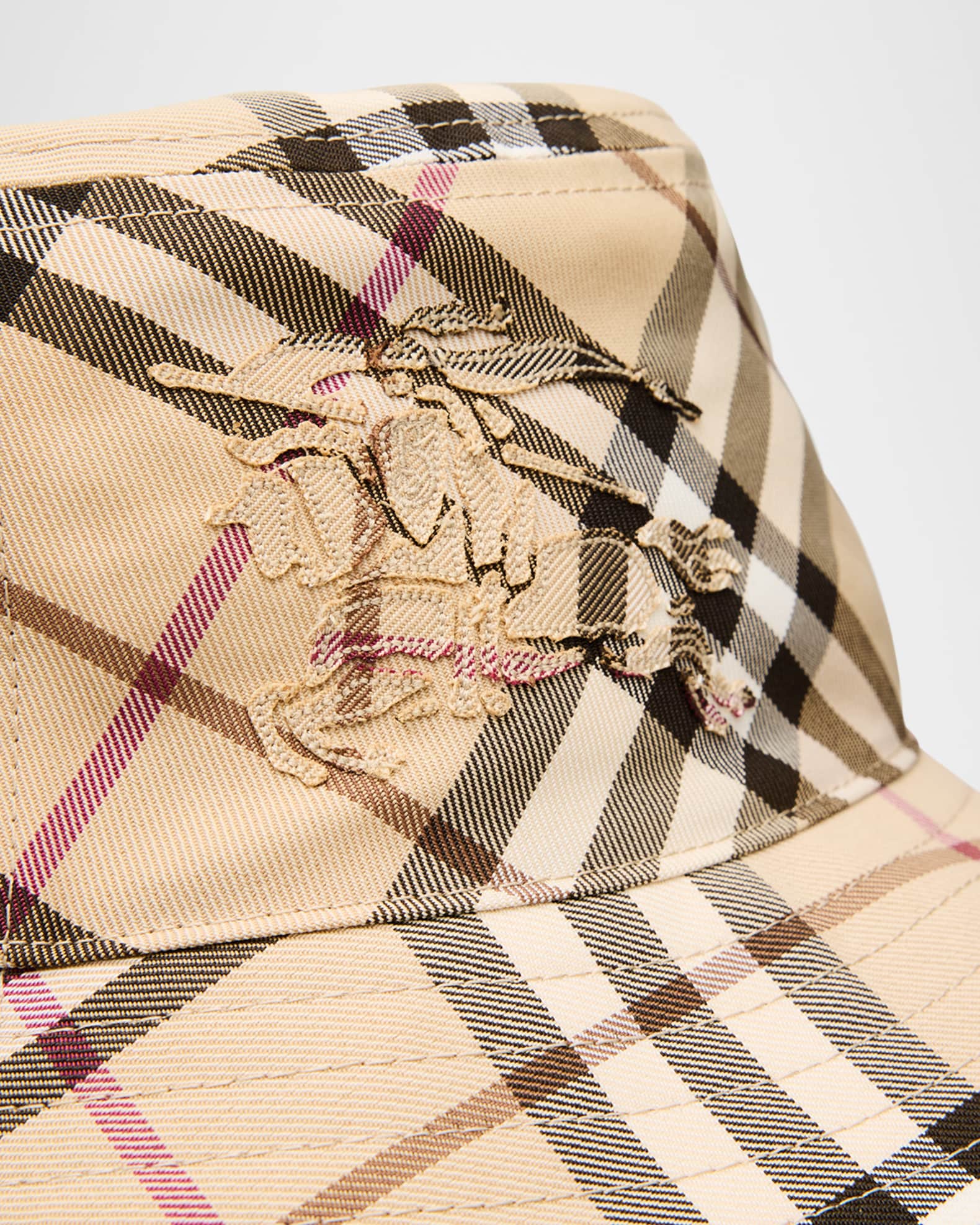 Essentials Check Knight Bucket Hat 1