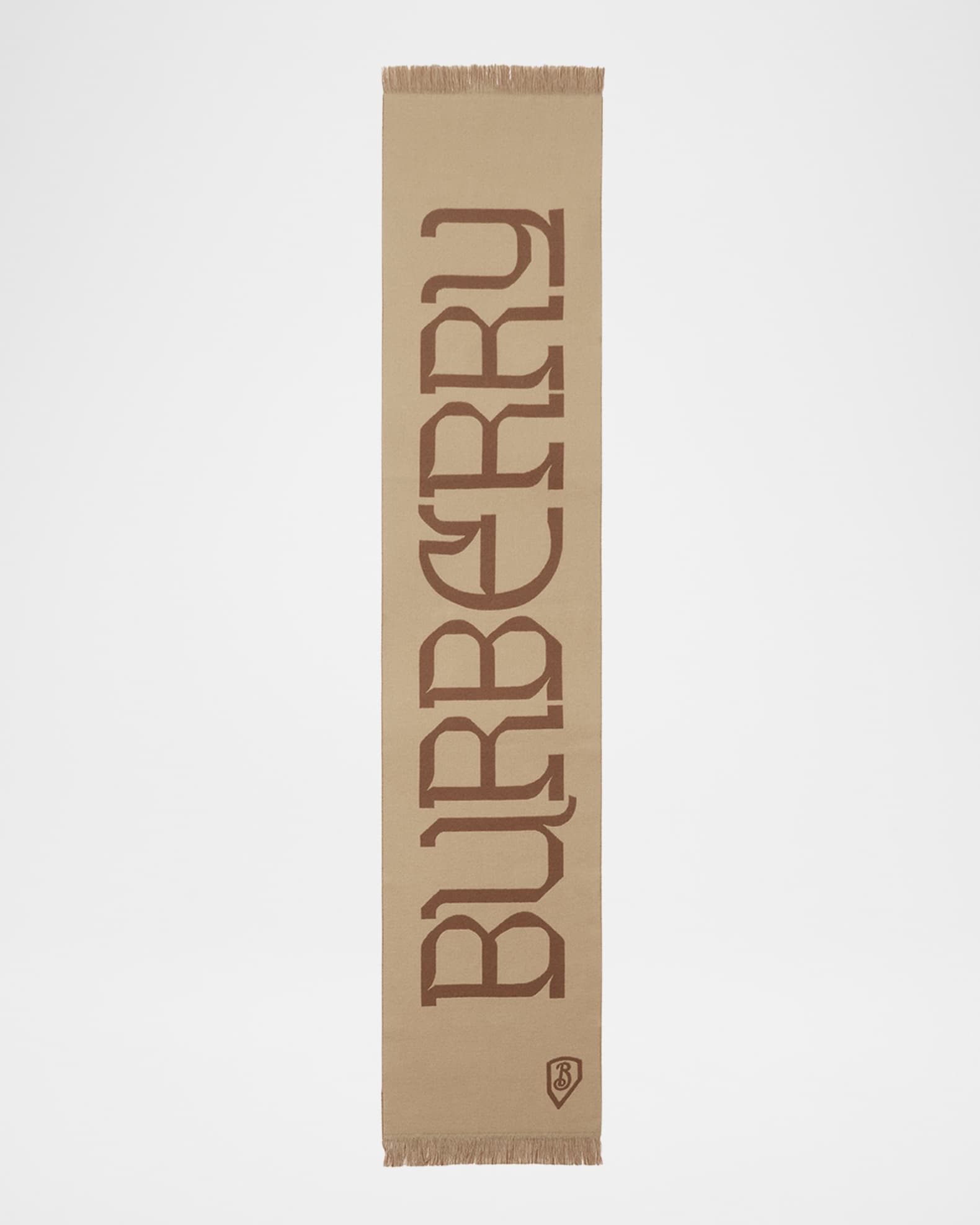 Heraldry Logo-Print Wool Scarf 0