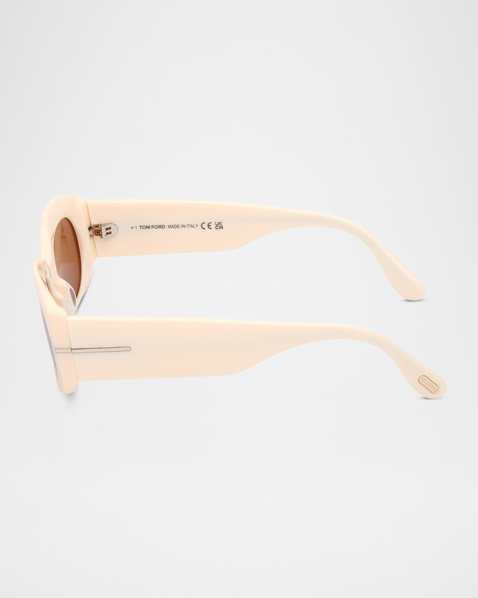 Cielle Oval Acetate Sunglasses | Neiman Marcus