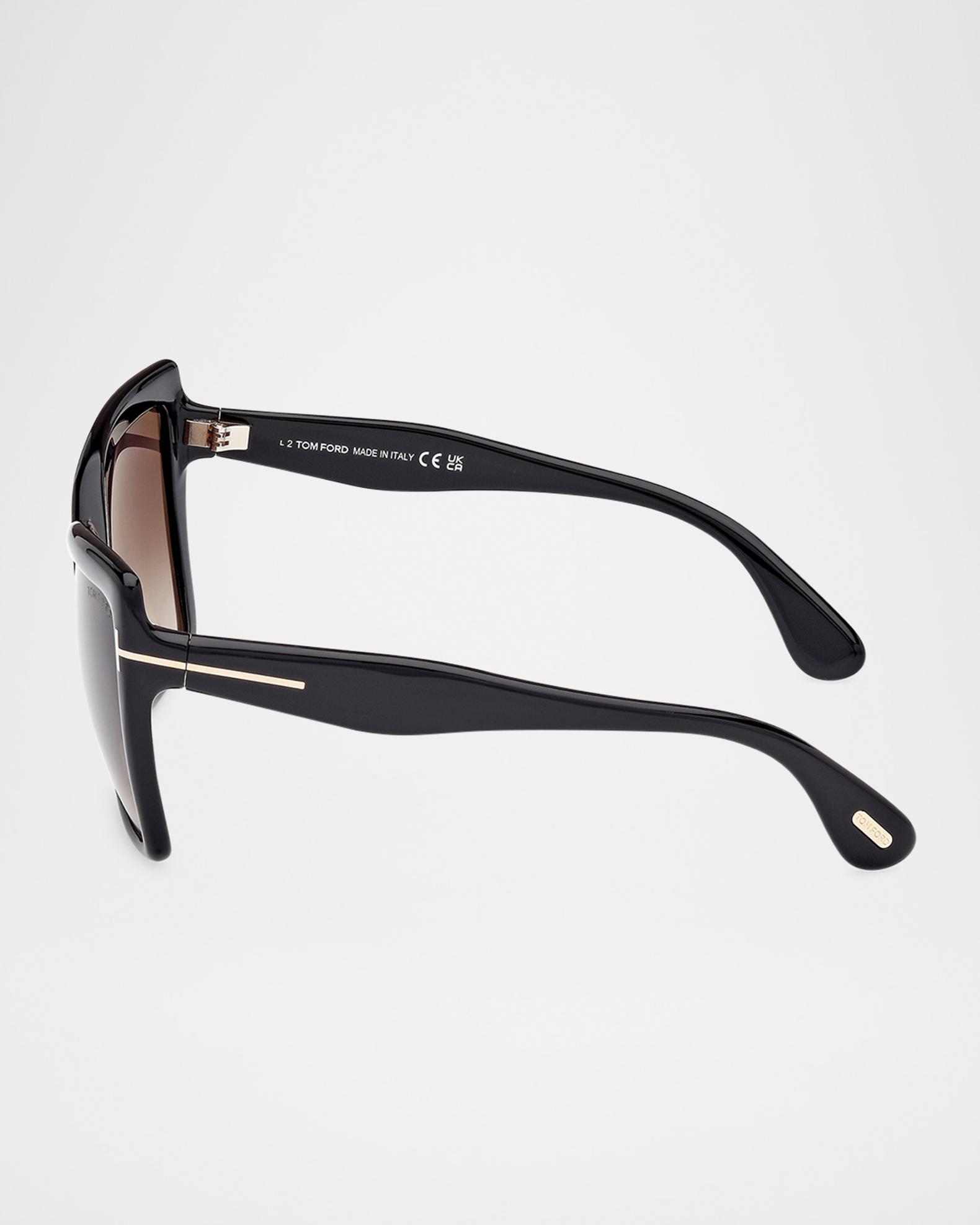 TOM FORD Fiore Acetate Butterfly Sunglasses | Neiman Marcus display picture 2