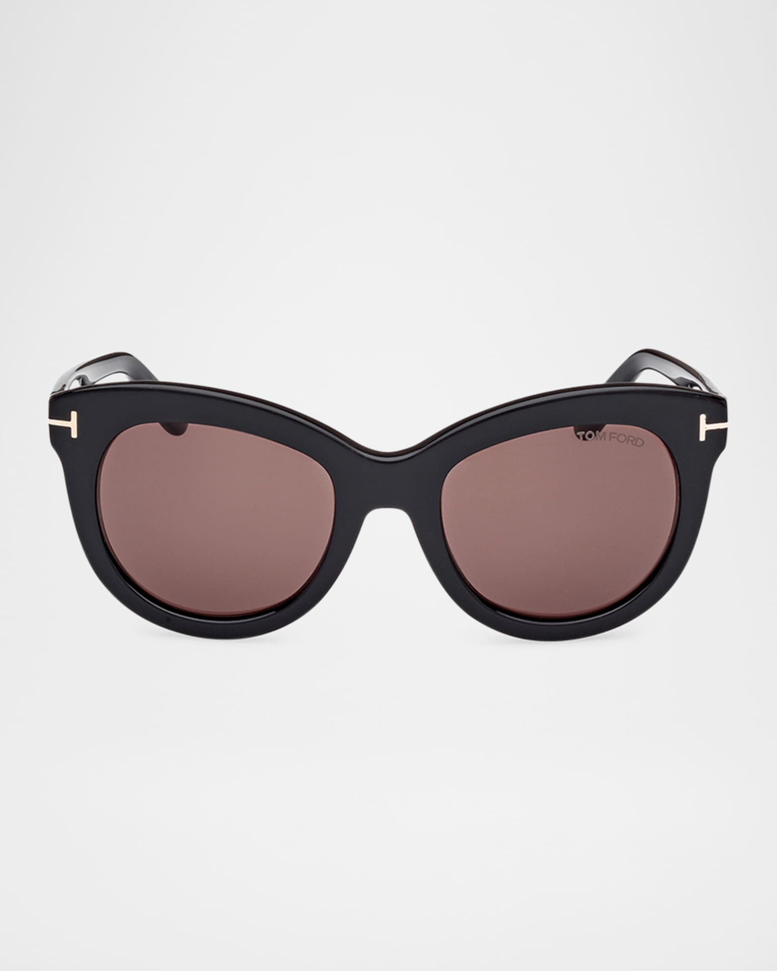 Odette Sunglasses Tom Ford Shiny Black Brown