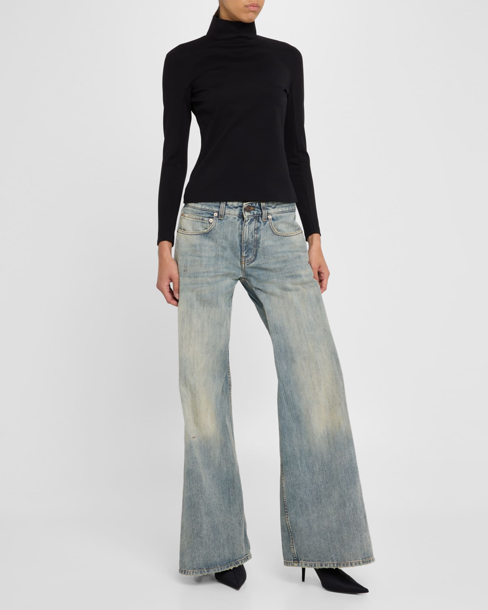 バレンシアガ Balenciaga Low Waist Pants 0400021410578_LIGHTBLUE?wid=