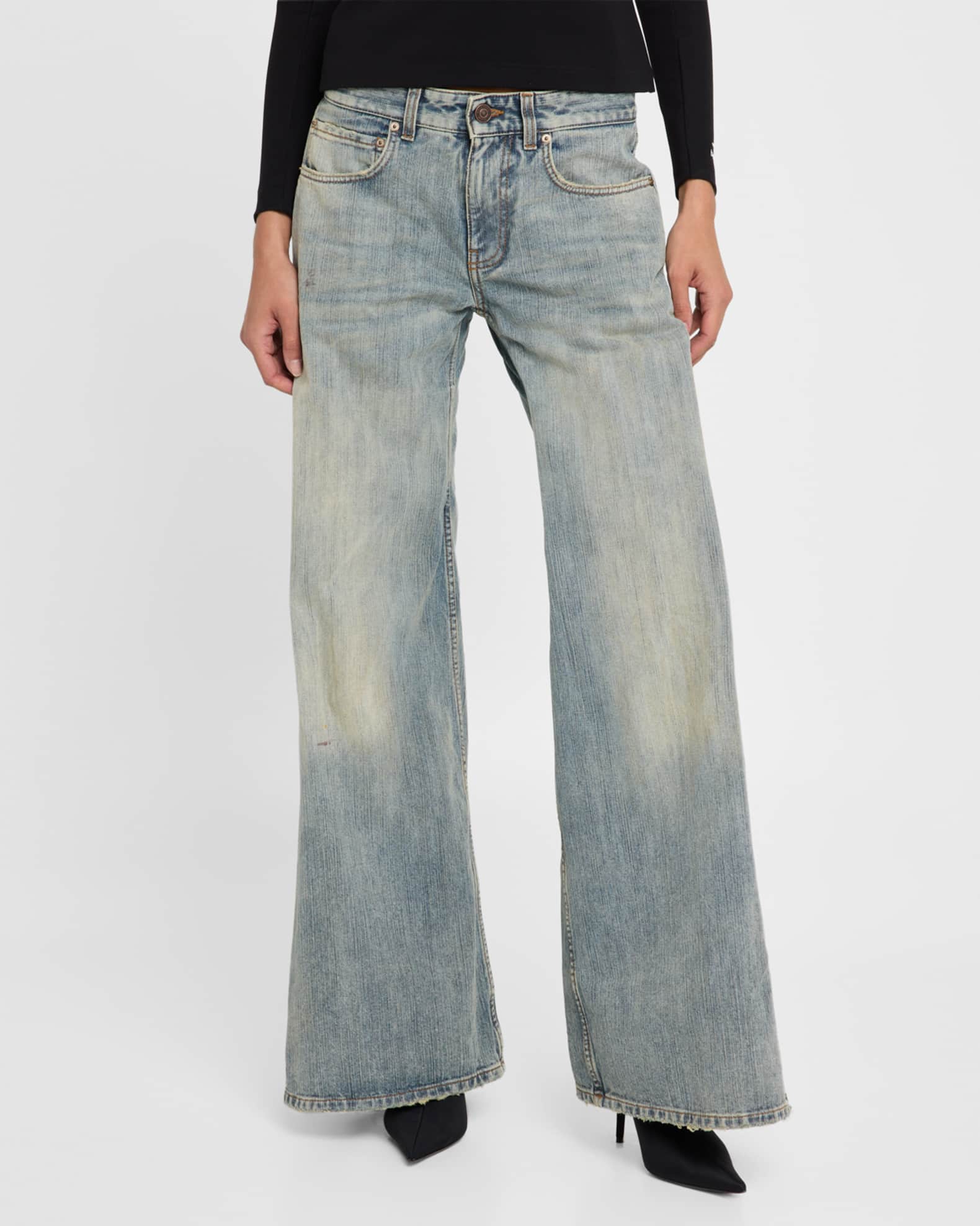 Balenciaga Low Waist Baggy Pants | Neiman Marcus