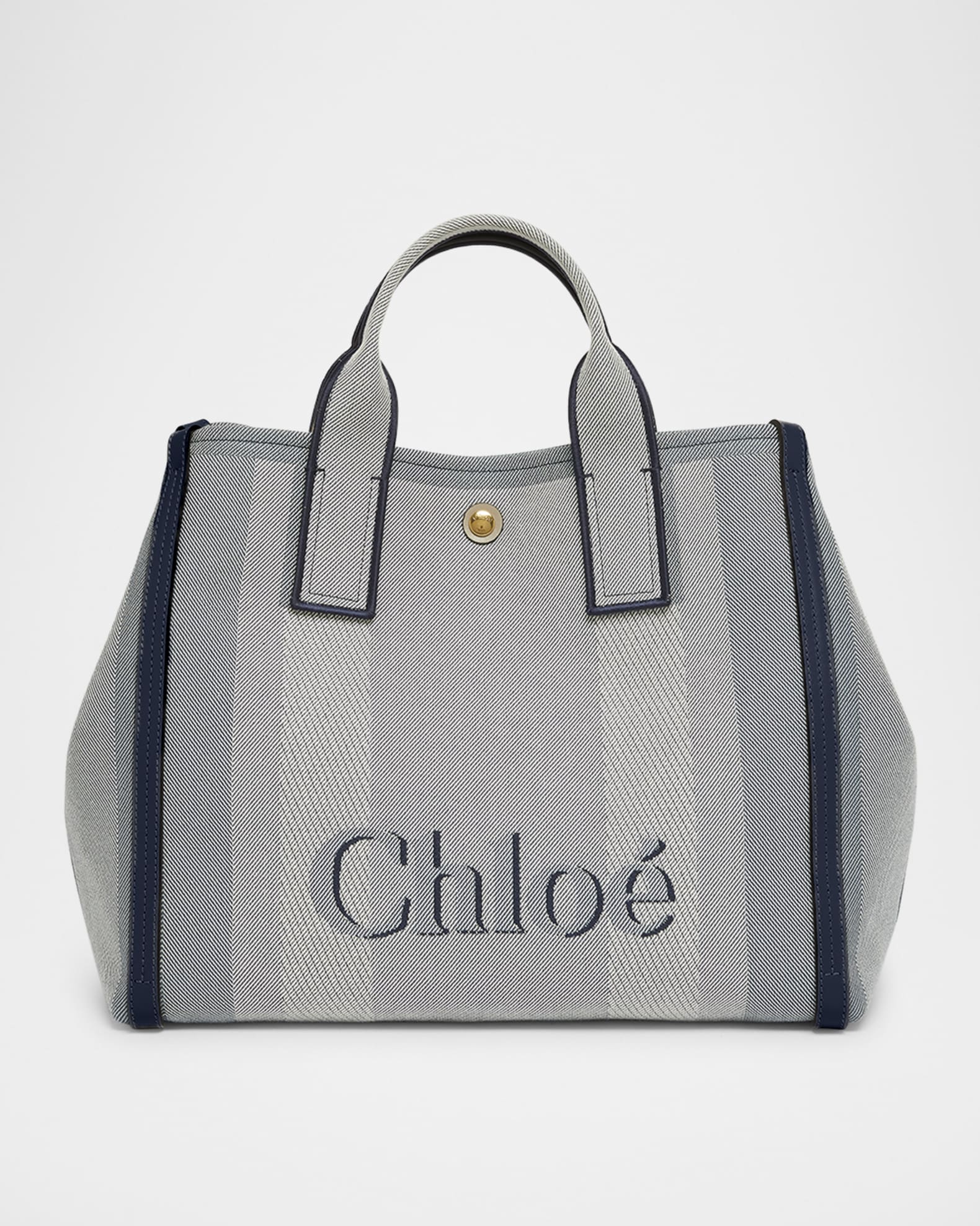 Chloe Large Carry Tote Bag in Jacquard Canvas | Neiman Marcus