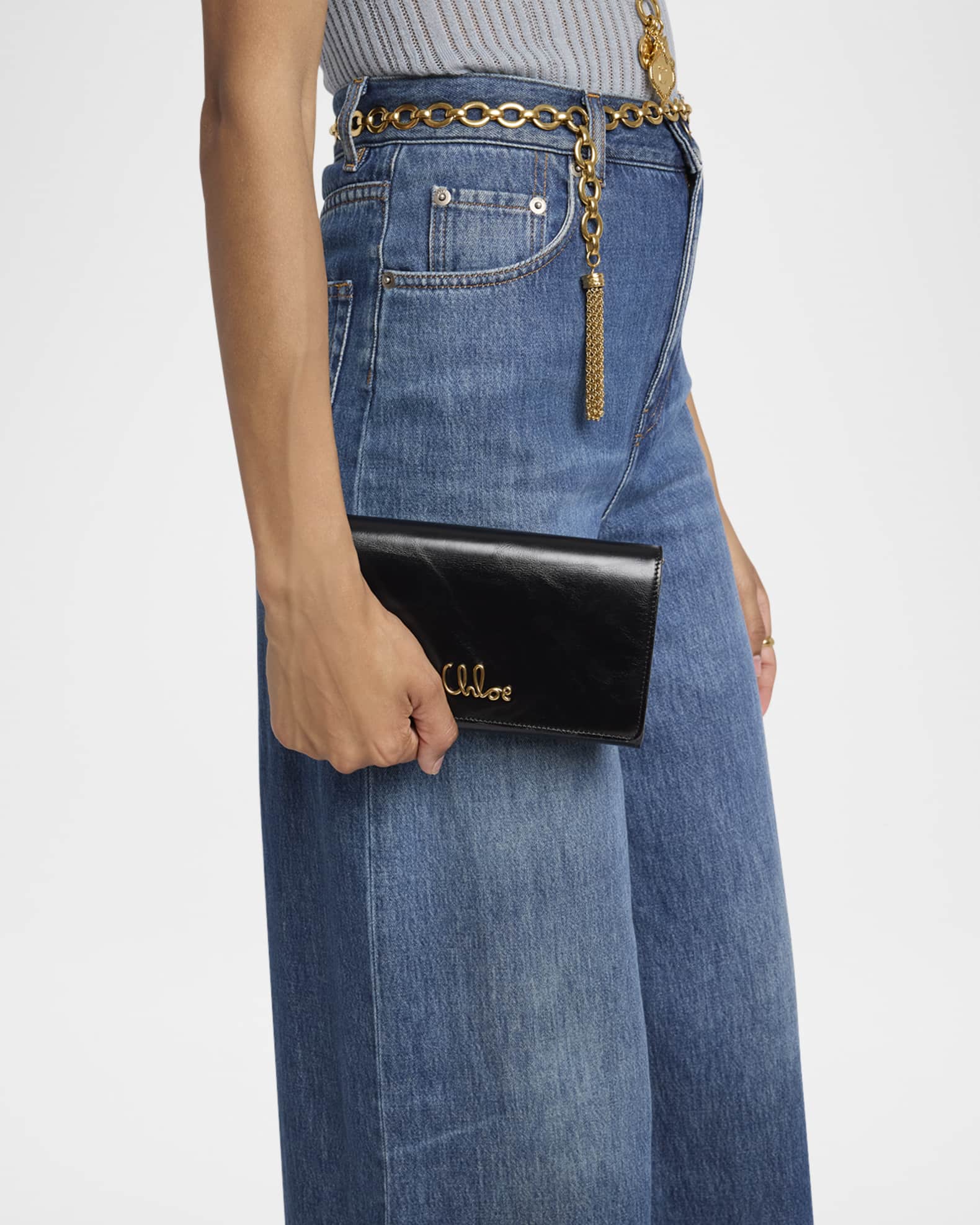 Chloe wallet on chain shop