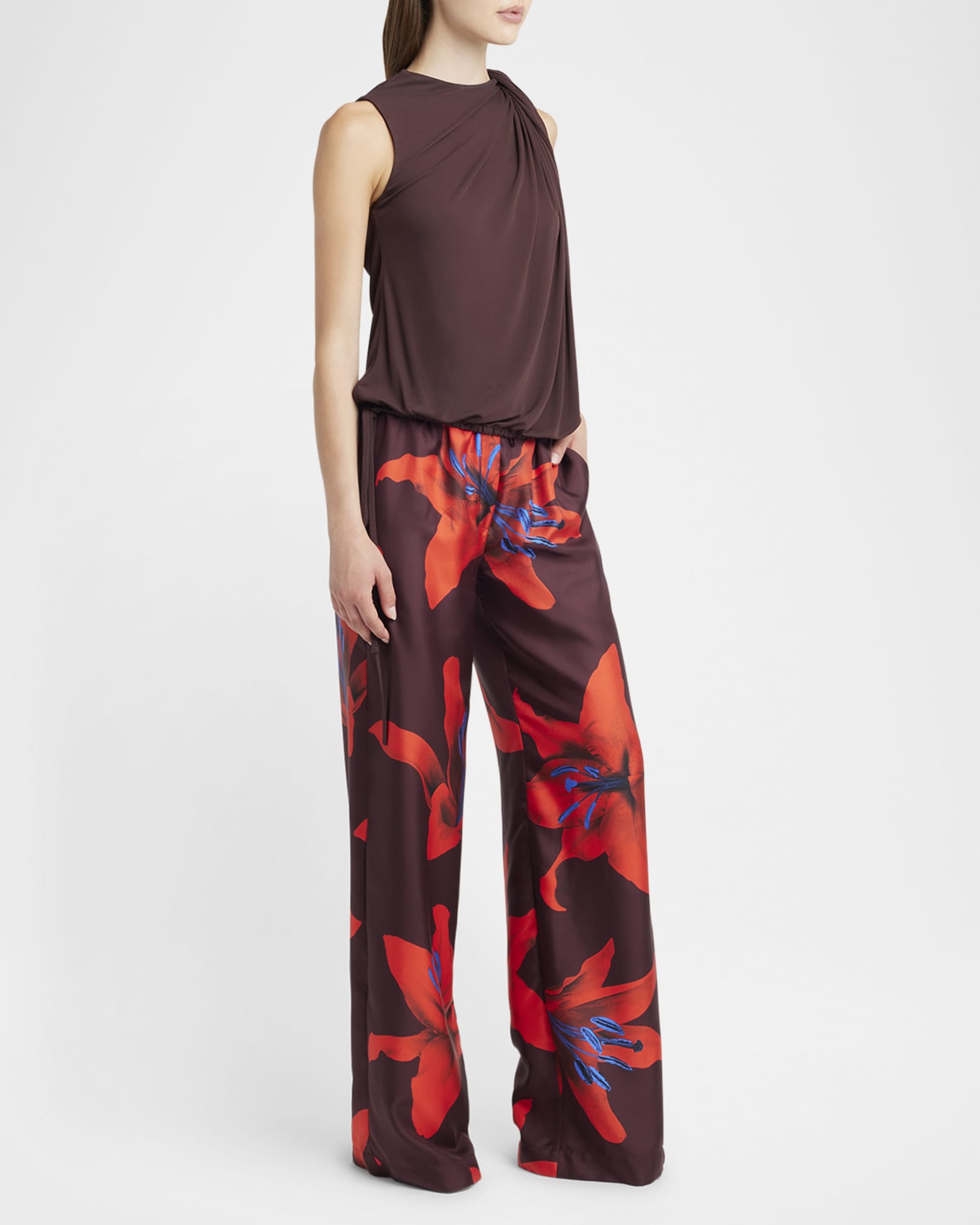 Twist Draped Jersey Top 1