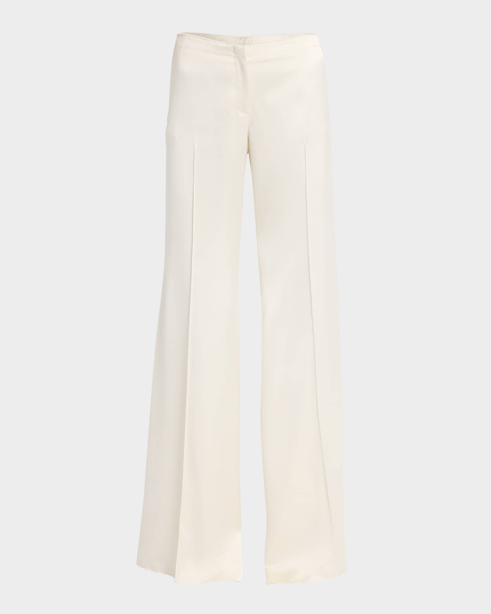 Satin Wide-Leg Trousers 0
