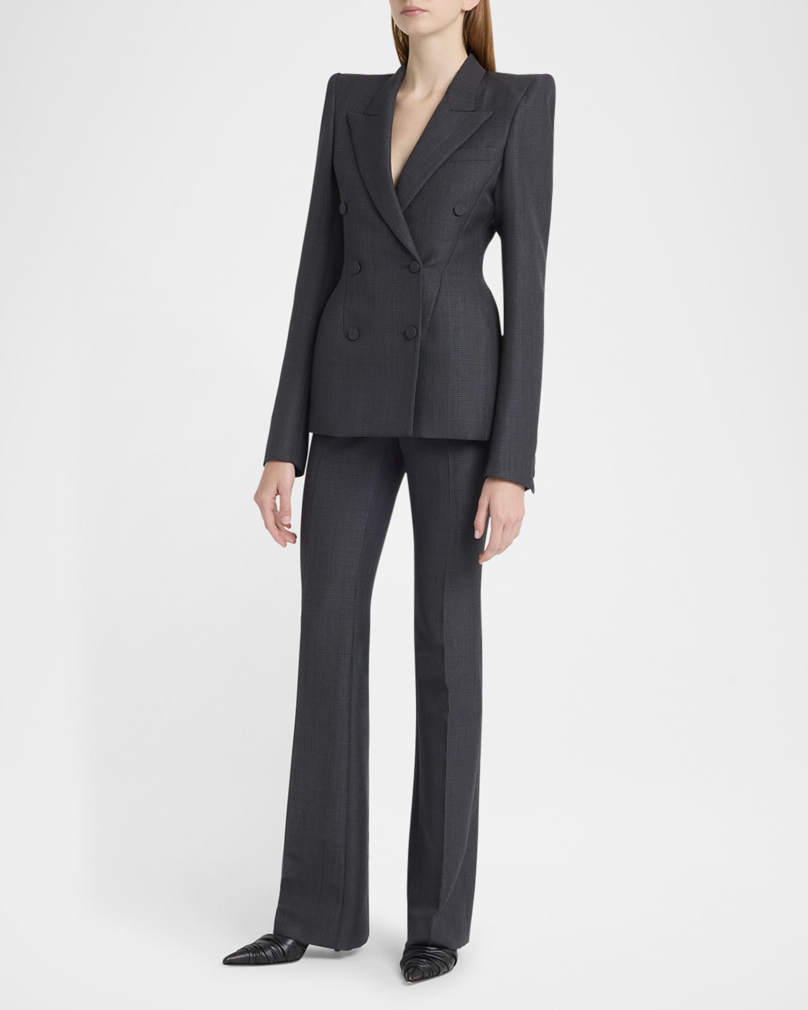 Double-Breasted Sculpted Blazer 1