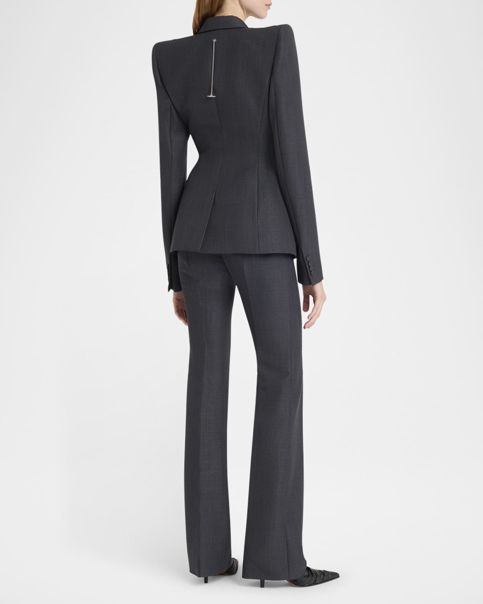 ジャケット alexander mcqueen DOUBLE-BREASTED JACKET (684125_QFAAN9000) McQueen Double-Breasted Sculpted Blazer | Neiman Marcus
