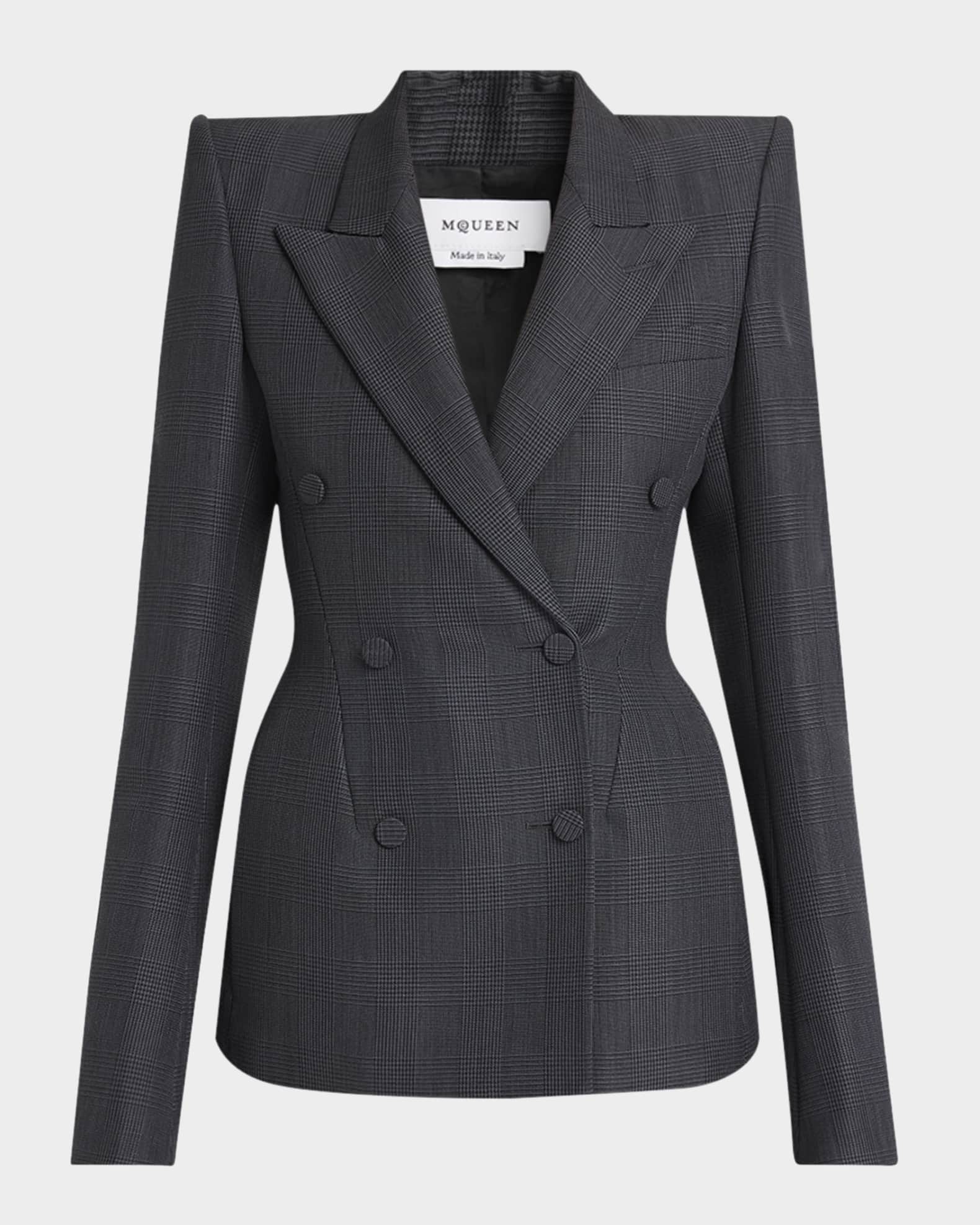 Double-Breasted Sculpted Blazer 0