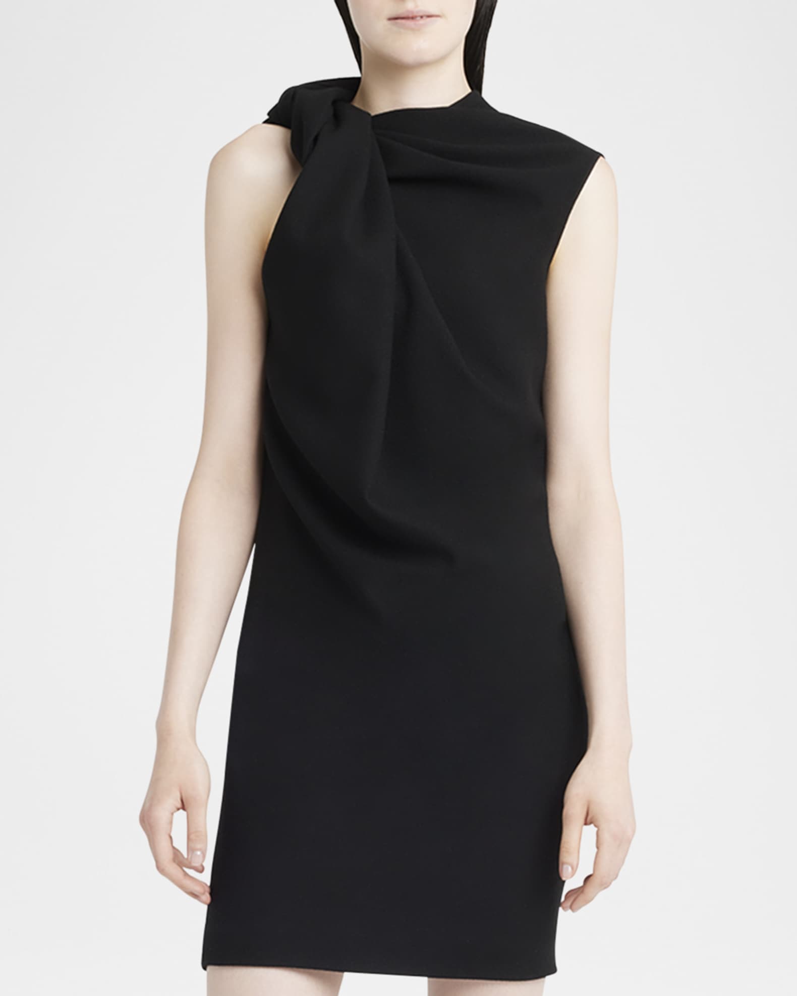 Sleeveless Twist-Neck Mini Dress 1