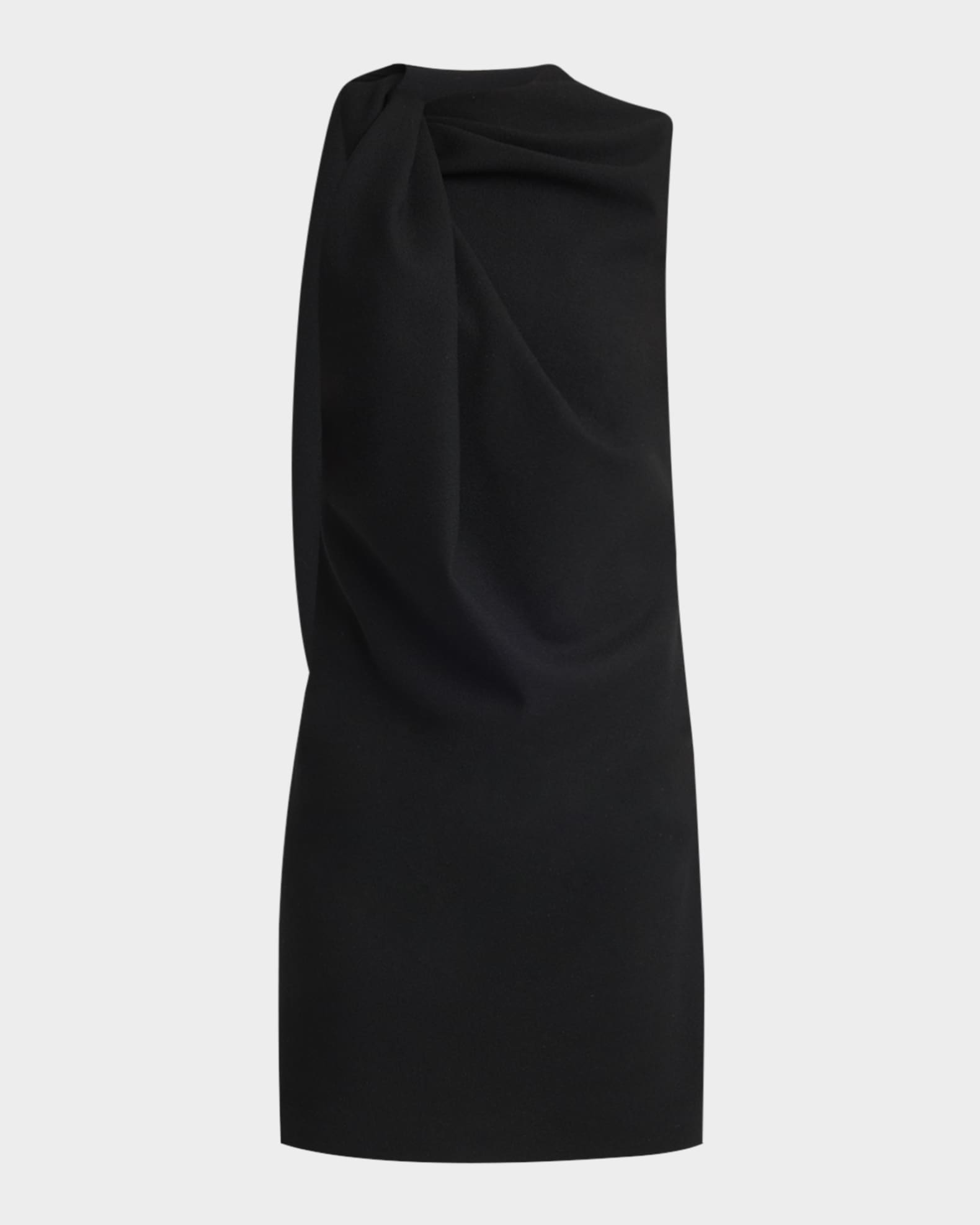 Sleeveless Twist-Neck Mini Dress 0